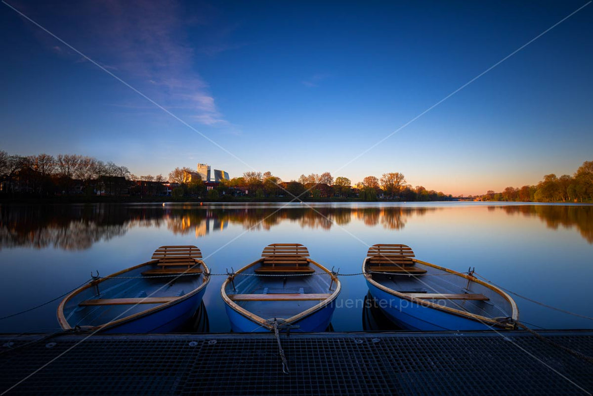 Aasee bei Nacht. Limitiert