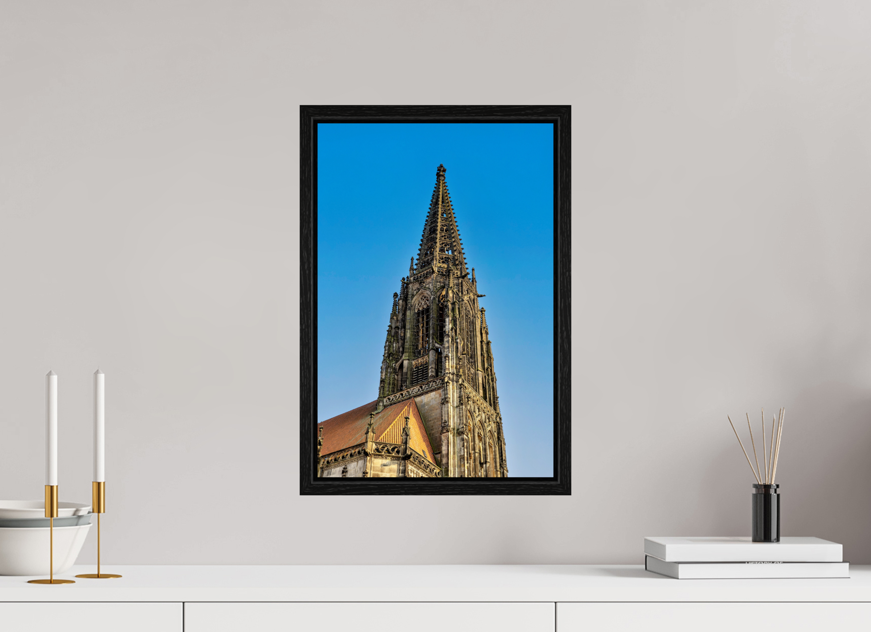 30 x 45 cm, Floater Frame Lamberti Turm
