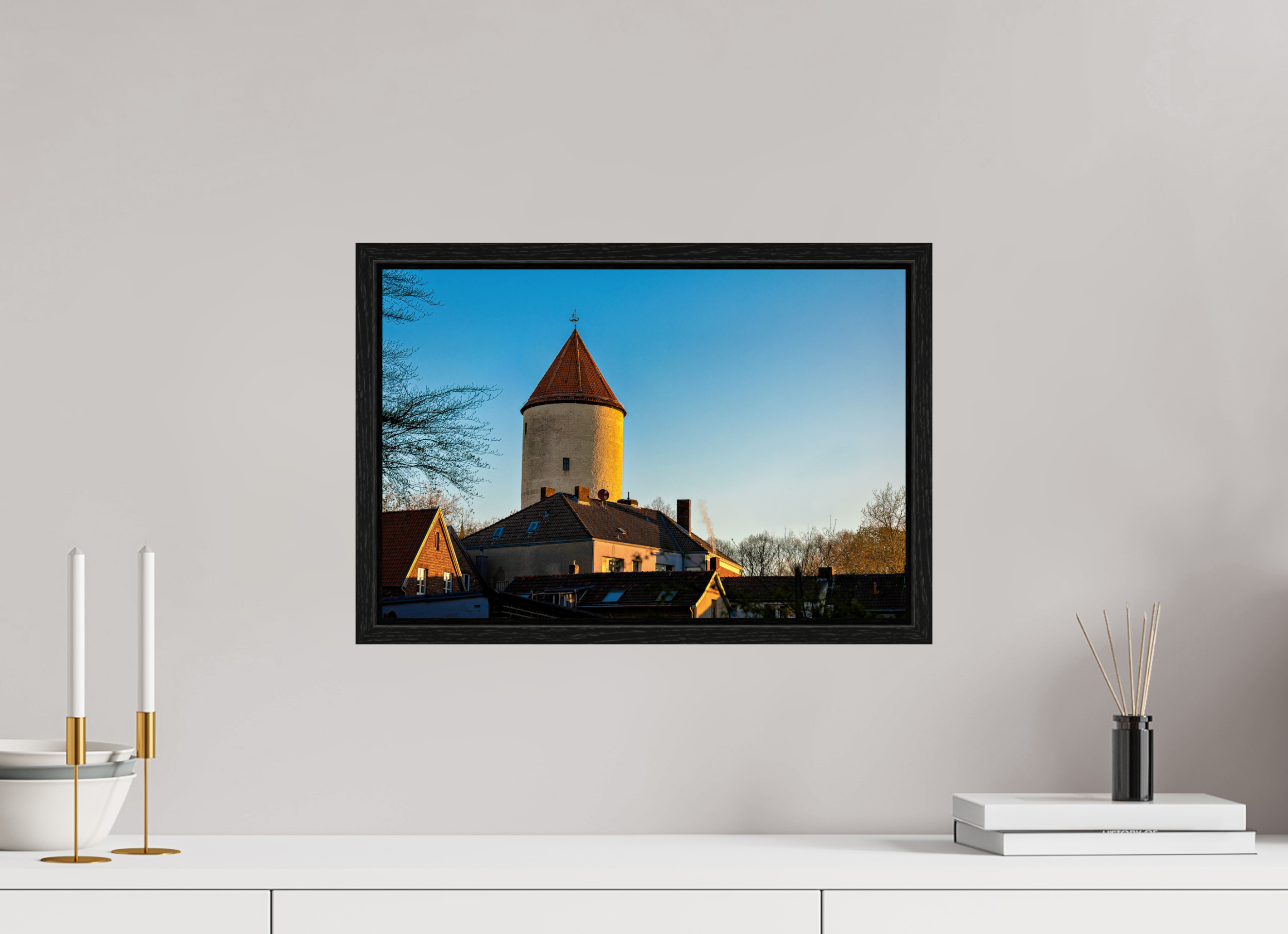 45 x 30 cm, Floater Frame Buddenturm