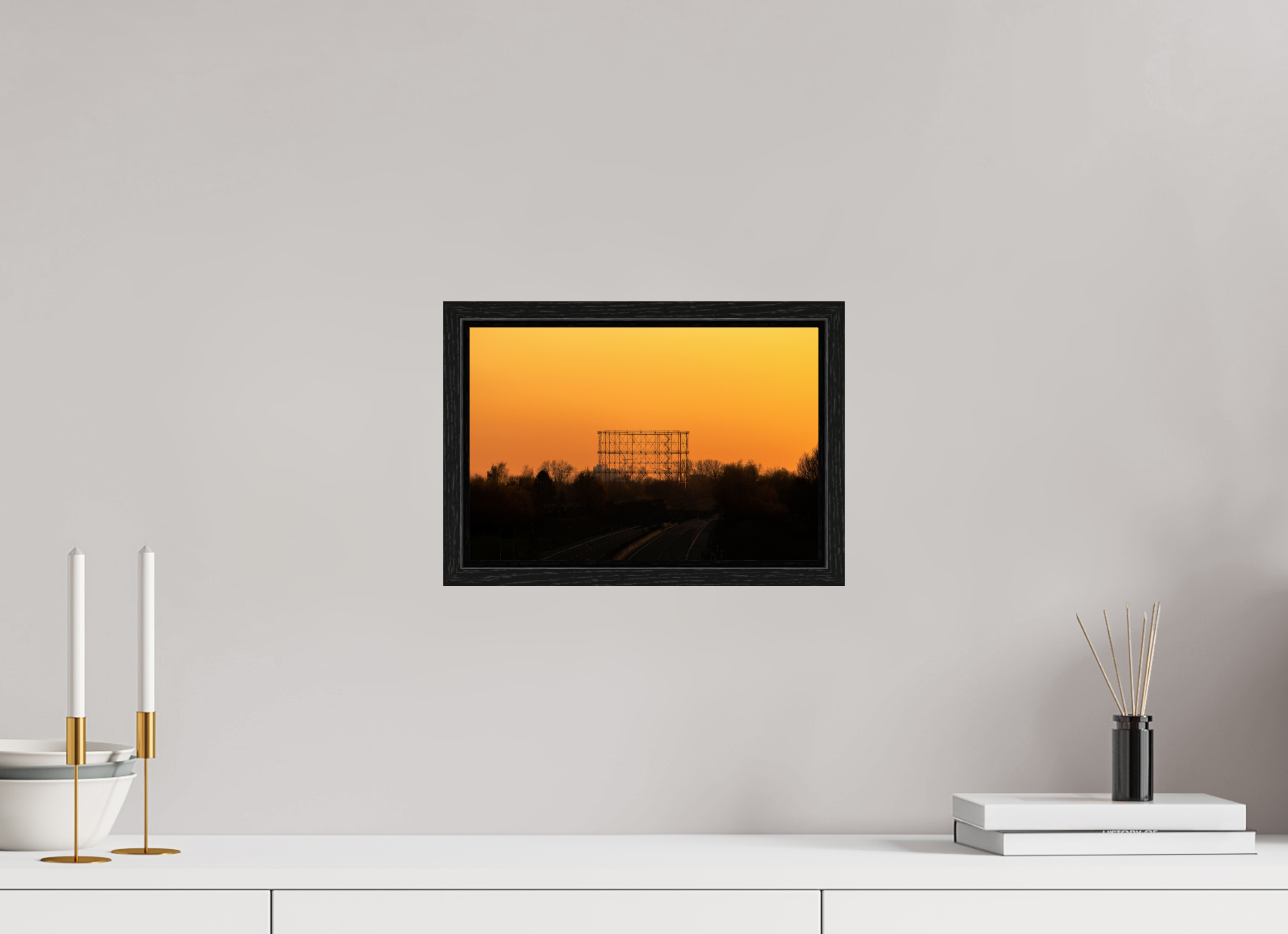 30 x 20 cm, Floater Frame Der Gasometer