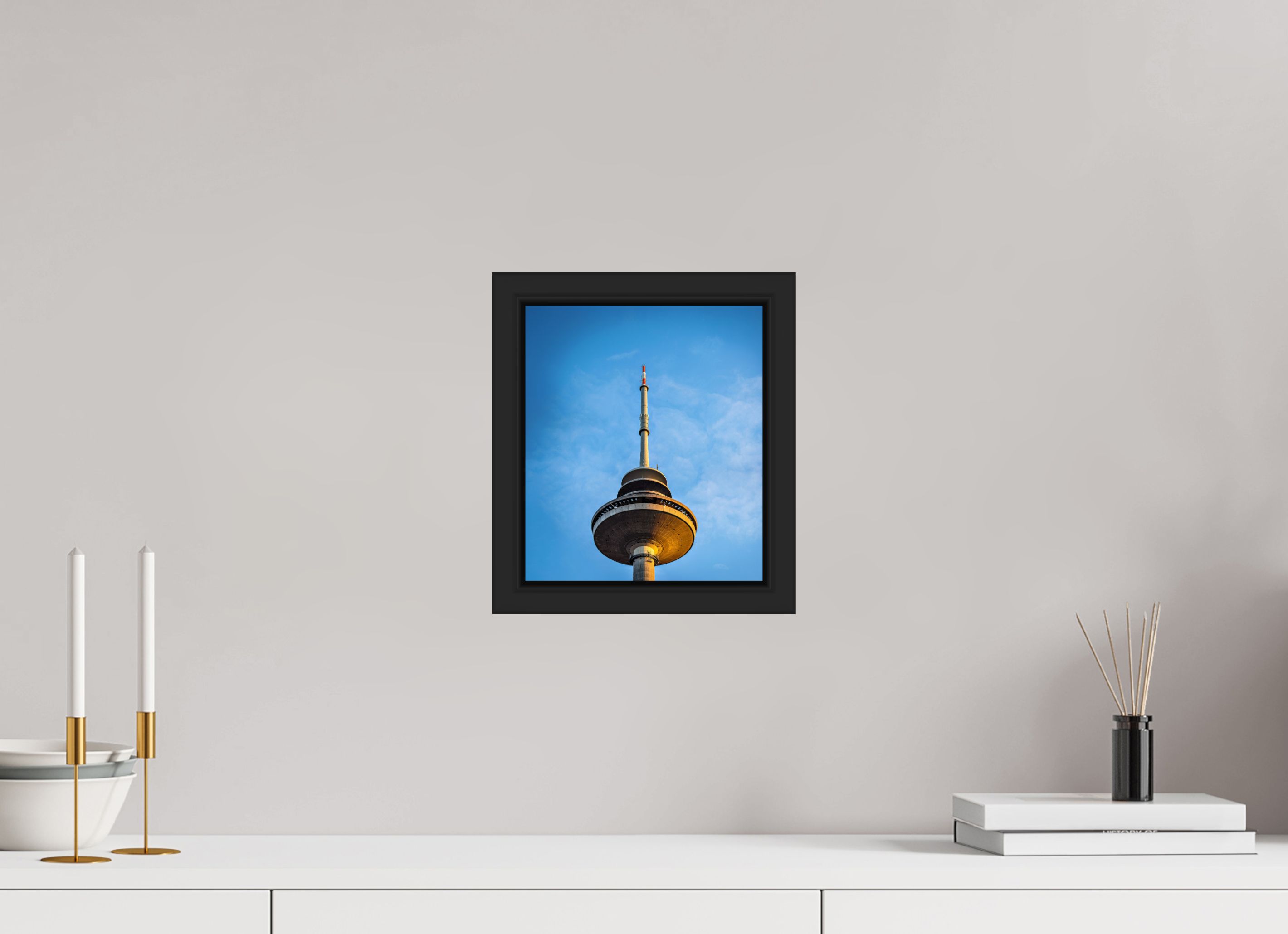 20 x 23,2 cm, Tokyo 20mm Schattenfuge 4mm Der Fernsehturm - Die Spitze