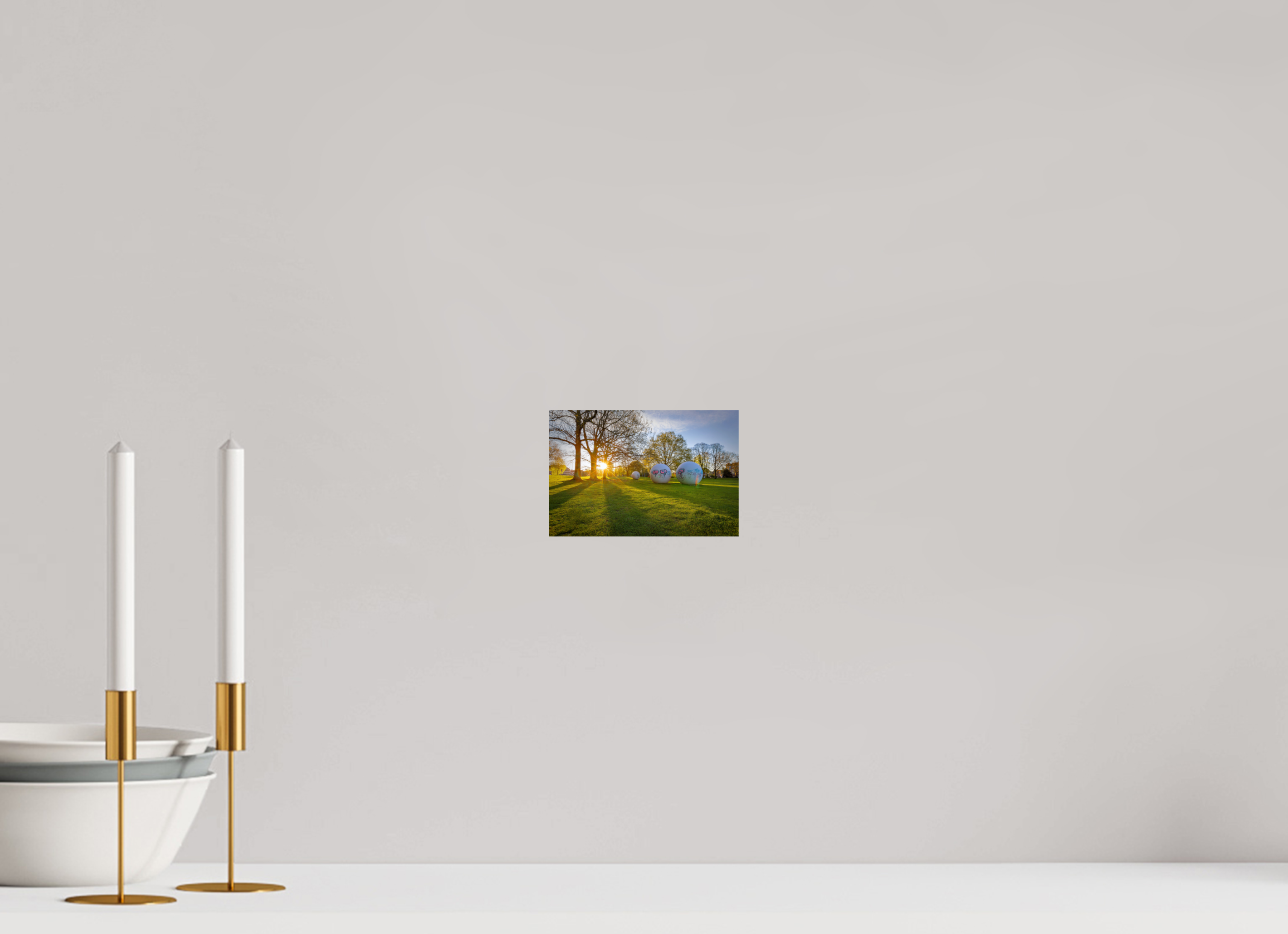 15 x 10 cm, Baryta - Fine Art Der Aasee Sonnenaufgang