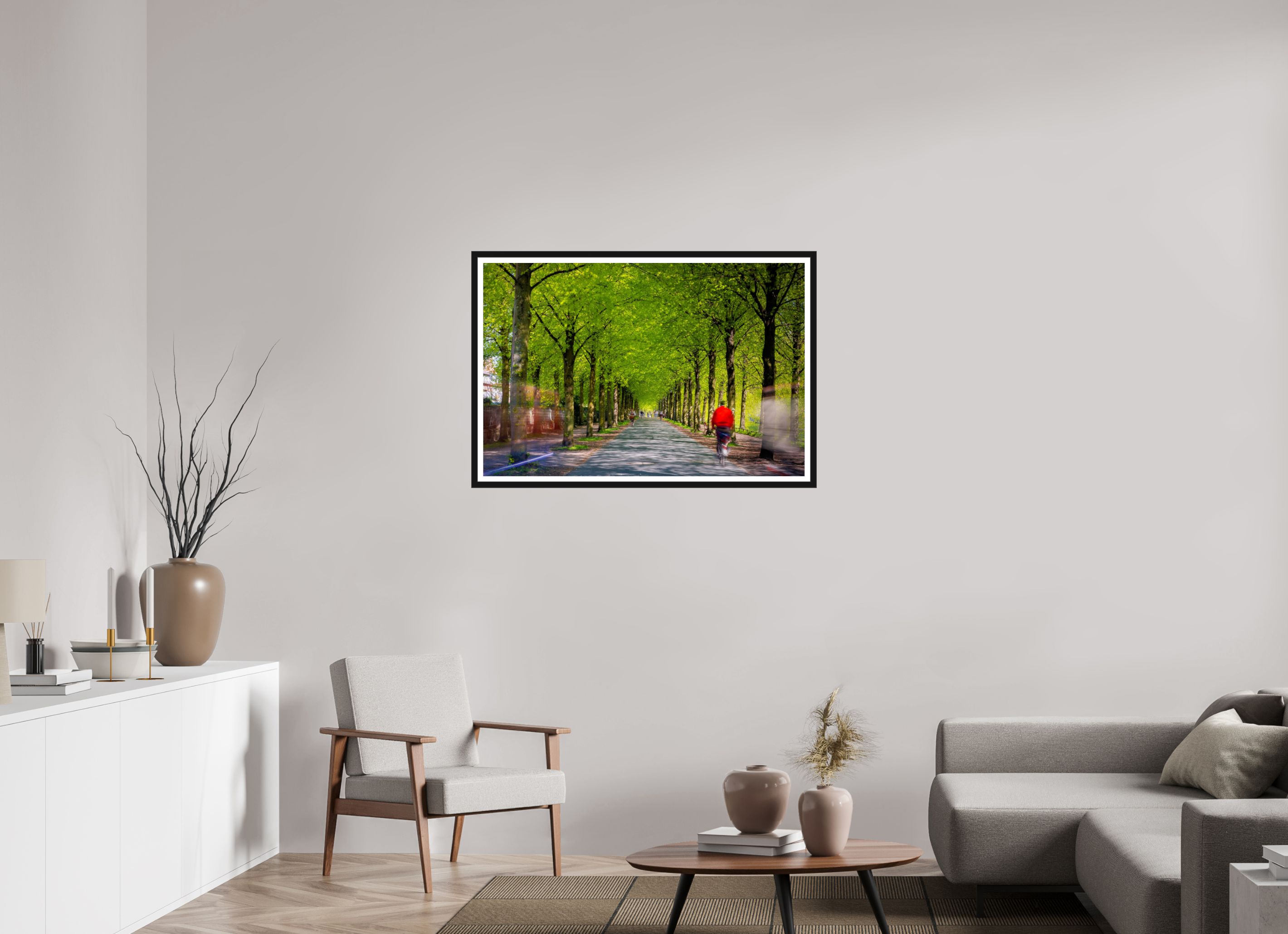 105 x 70 cm, Bern und Rand Belebte Promenade