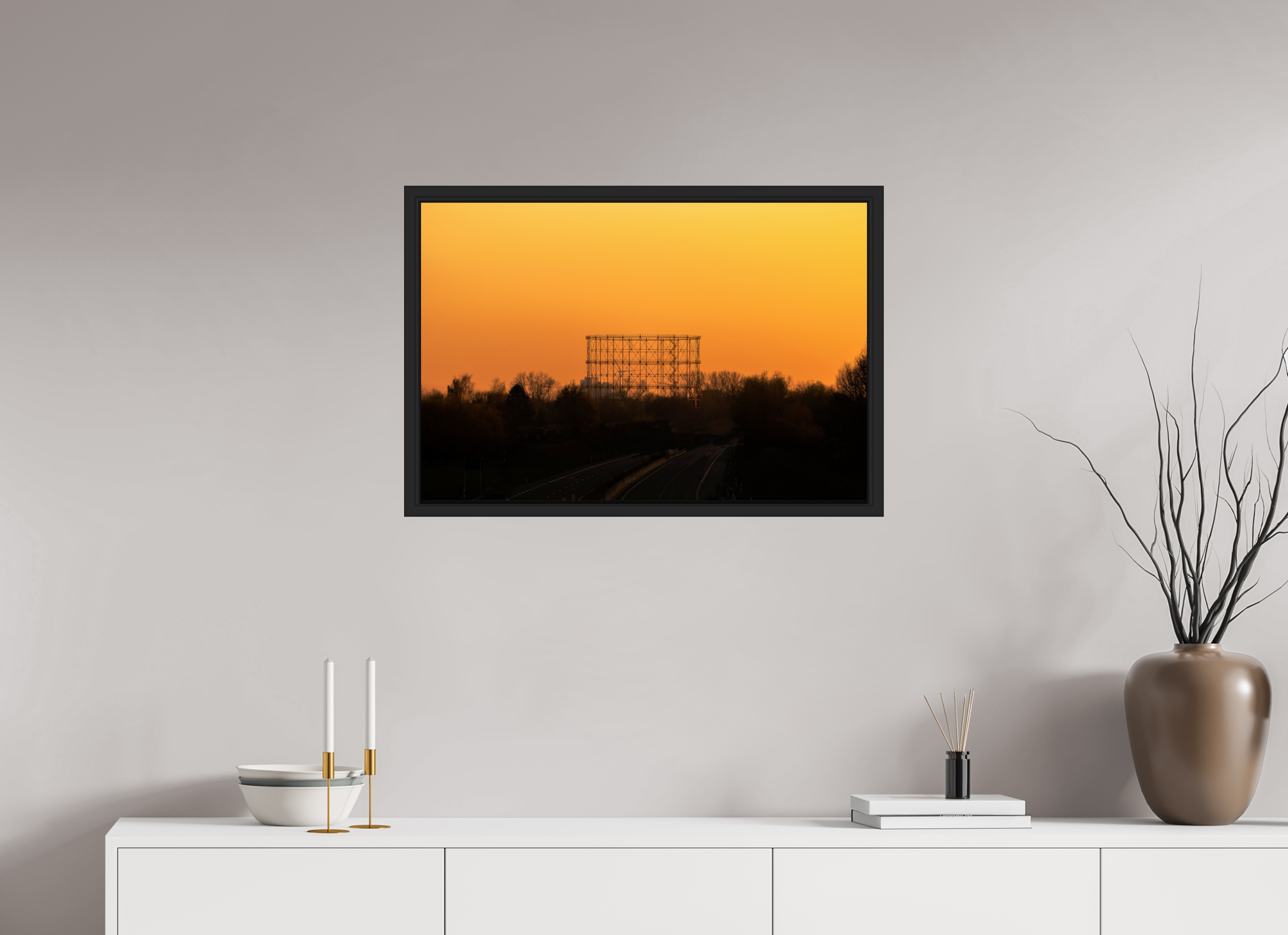 75 x 50 cm, Tokyo 20mm Schattenfuge 4mm Der Gasometer