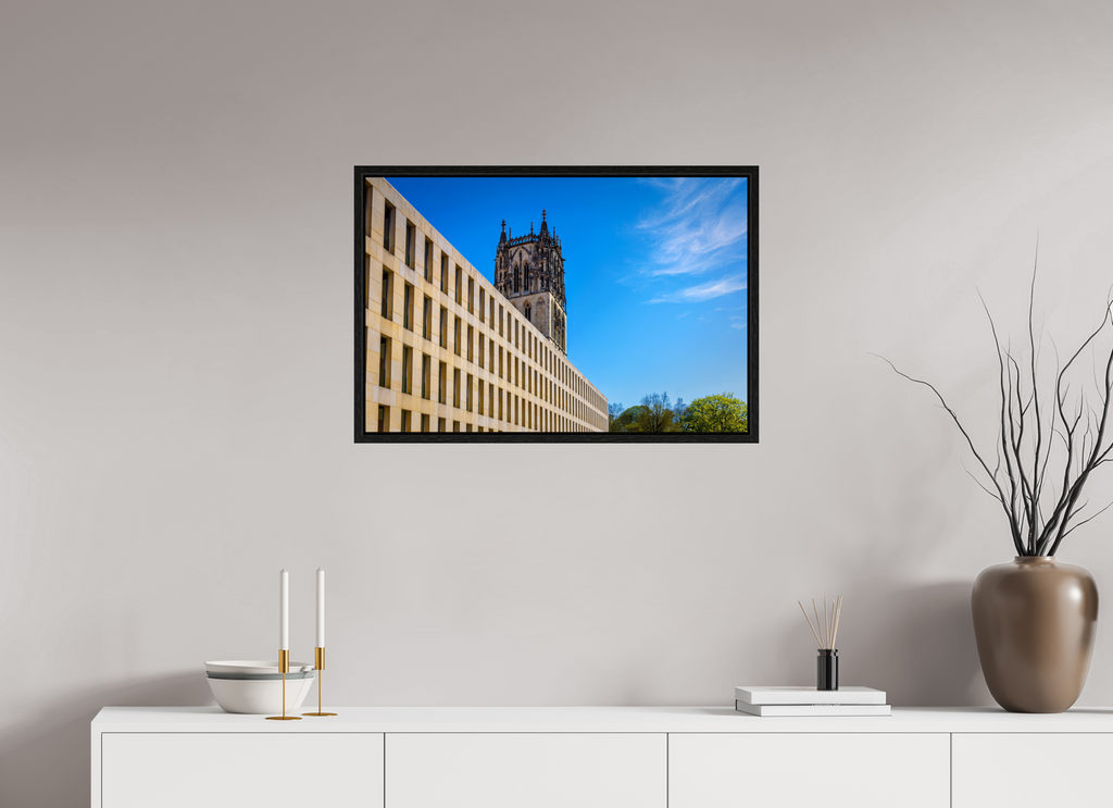 75 x 50 cm, Floater Frame Überwasserkirche / Bibliothek