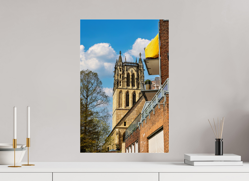 40 x 60 cm, Photo Print Under Acrylic Glass Überwasserkirche - im Hochformat