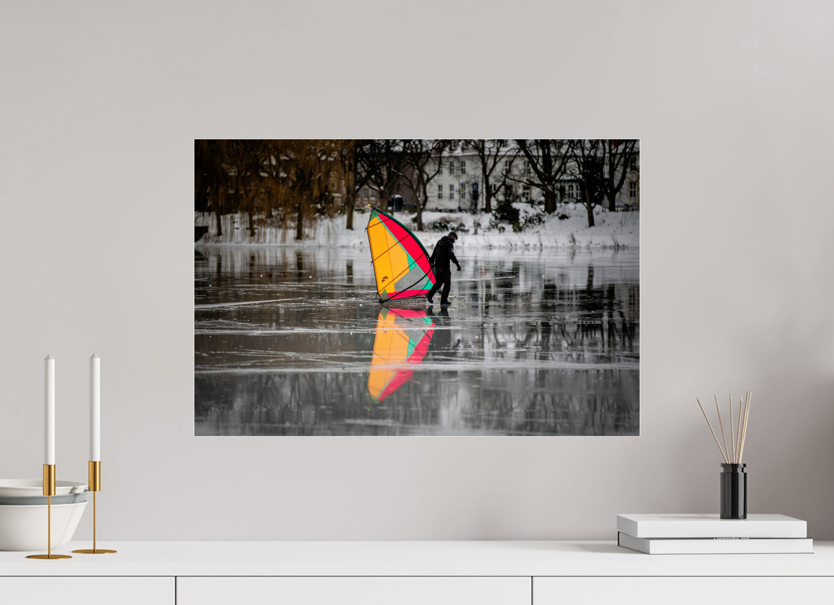 60 x 40 cm, Photo Print Under Acrylic Glass Der Eissegler