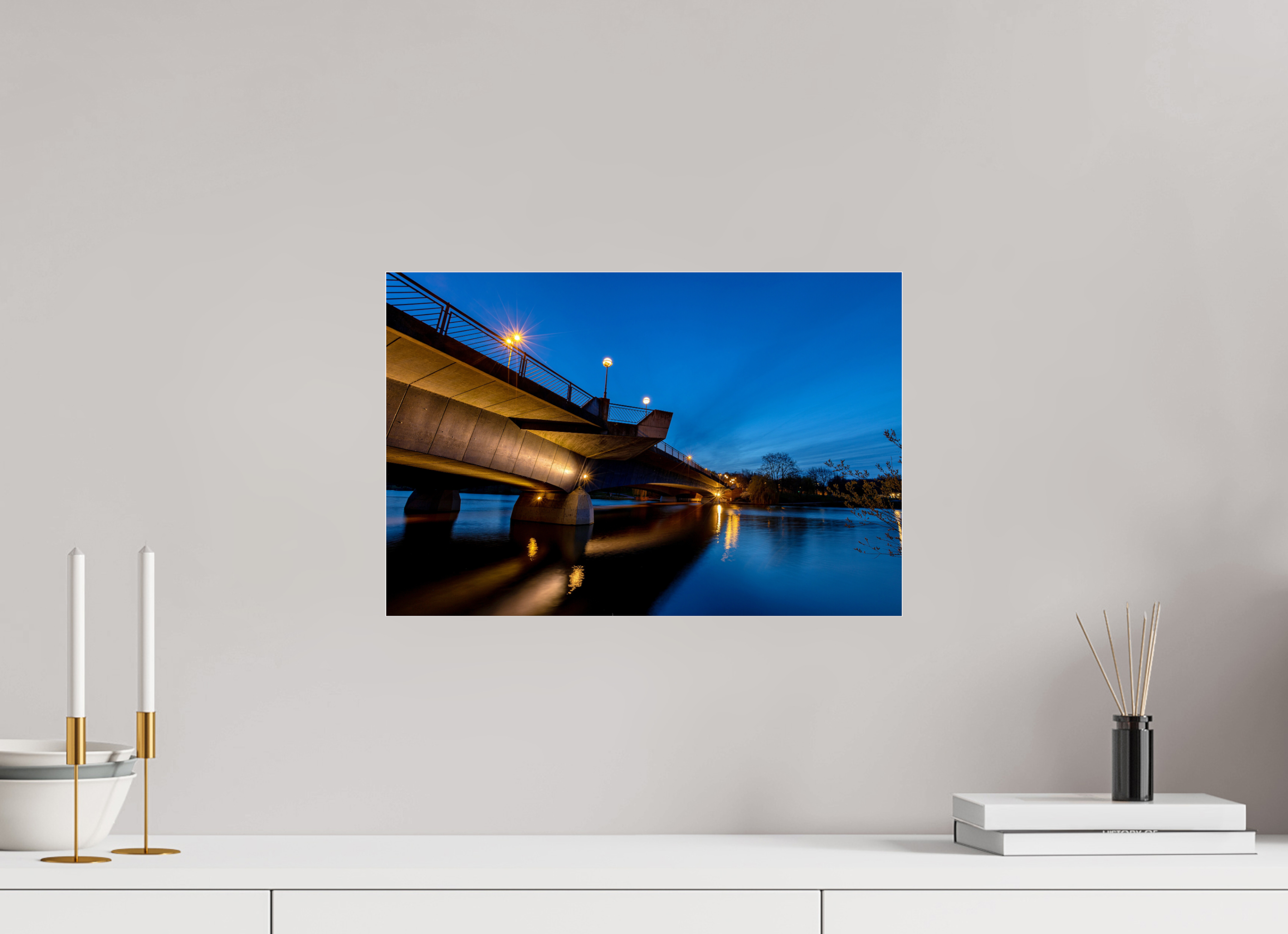 45 x 30 cm, Photo Print Under Acrylic Glass Torminbrücke