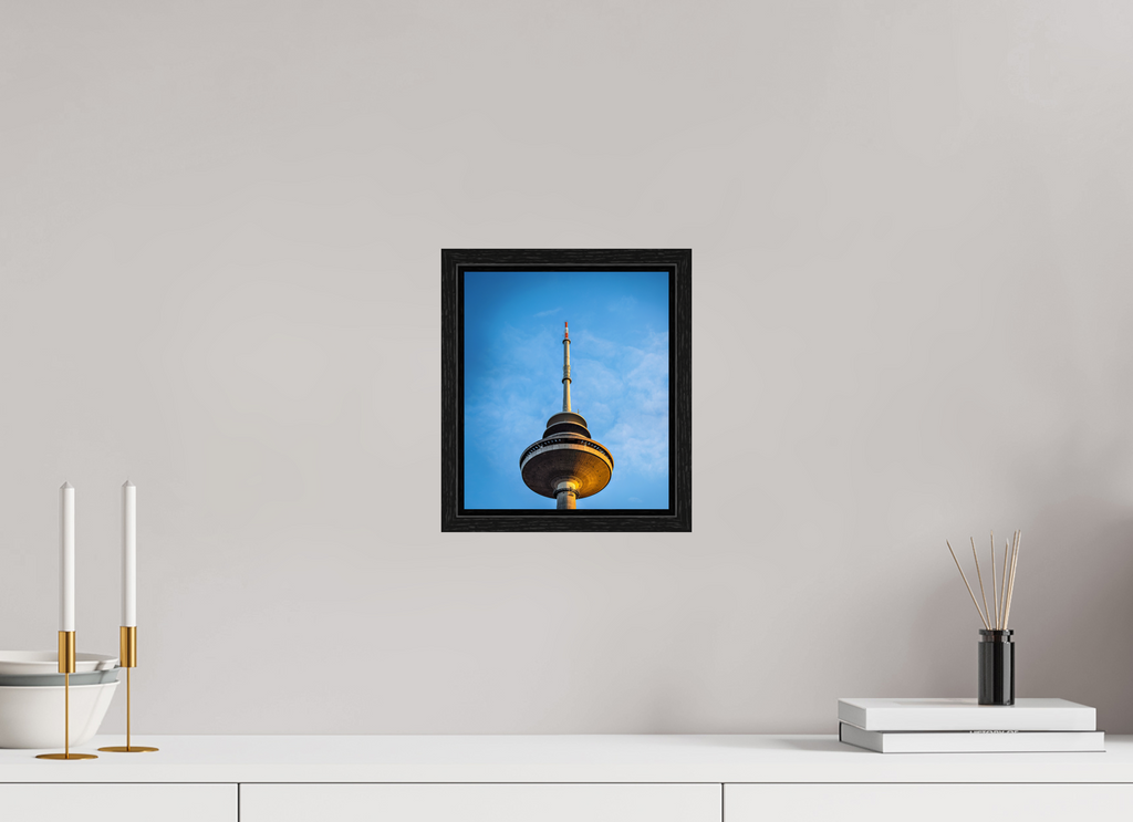 20 x 23,2 cm, Floater Frame Der Fernsehturm - Die Spitze