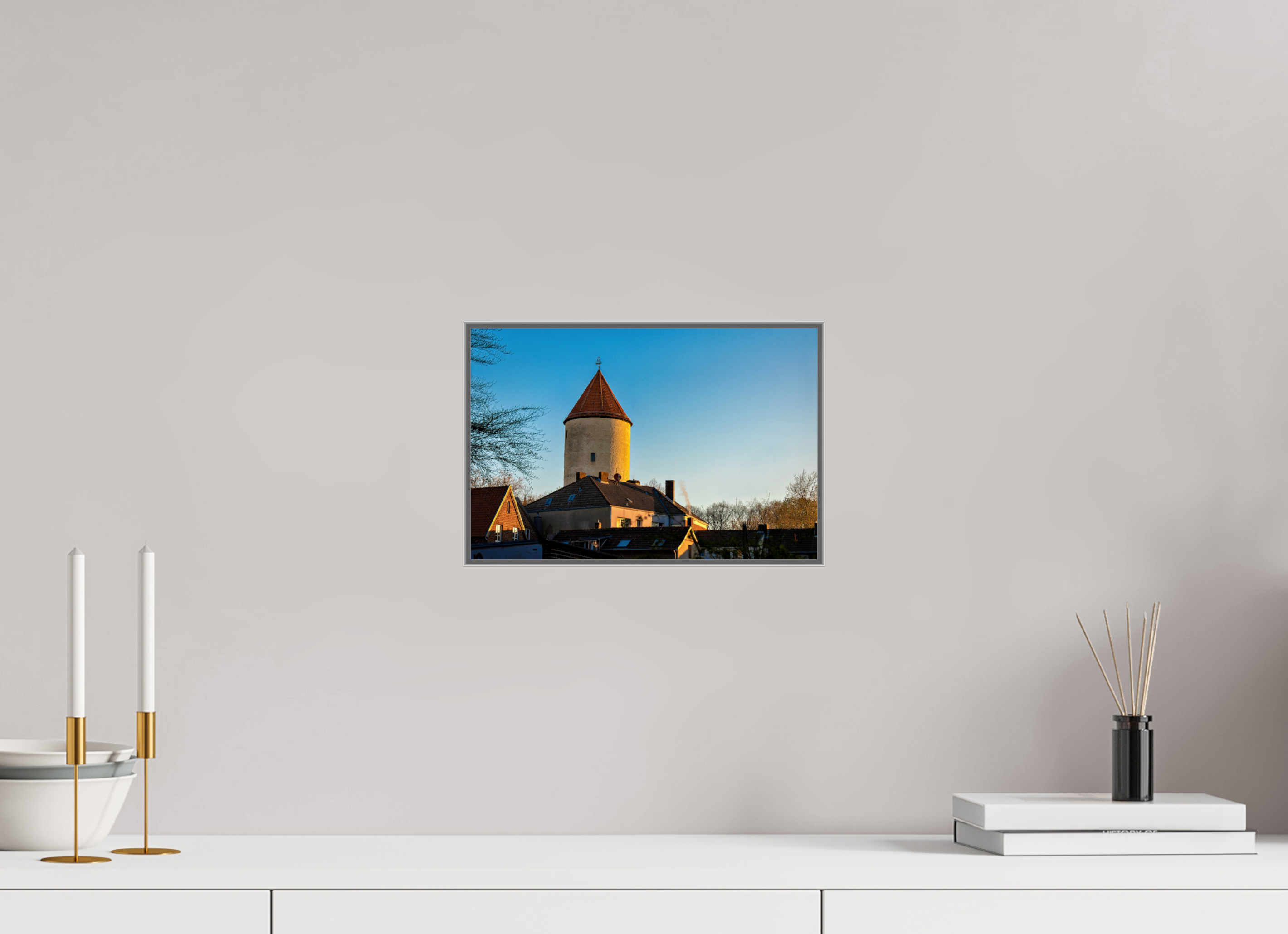 30 x 20 cm, Alurahmen 25mm Buddenturm