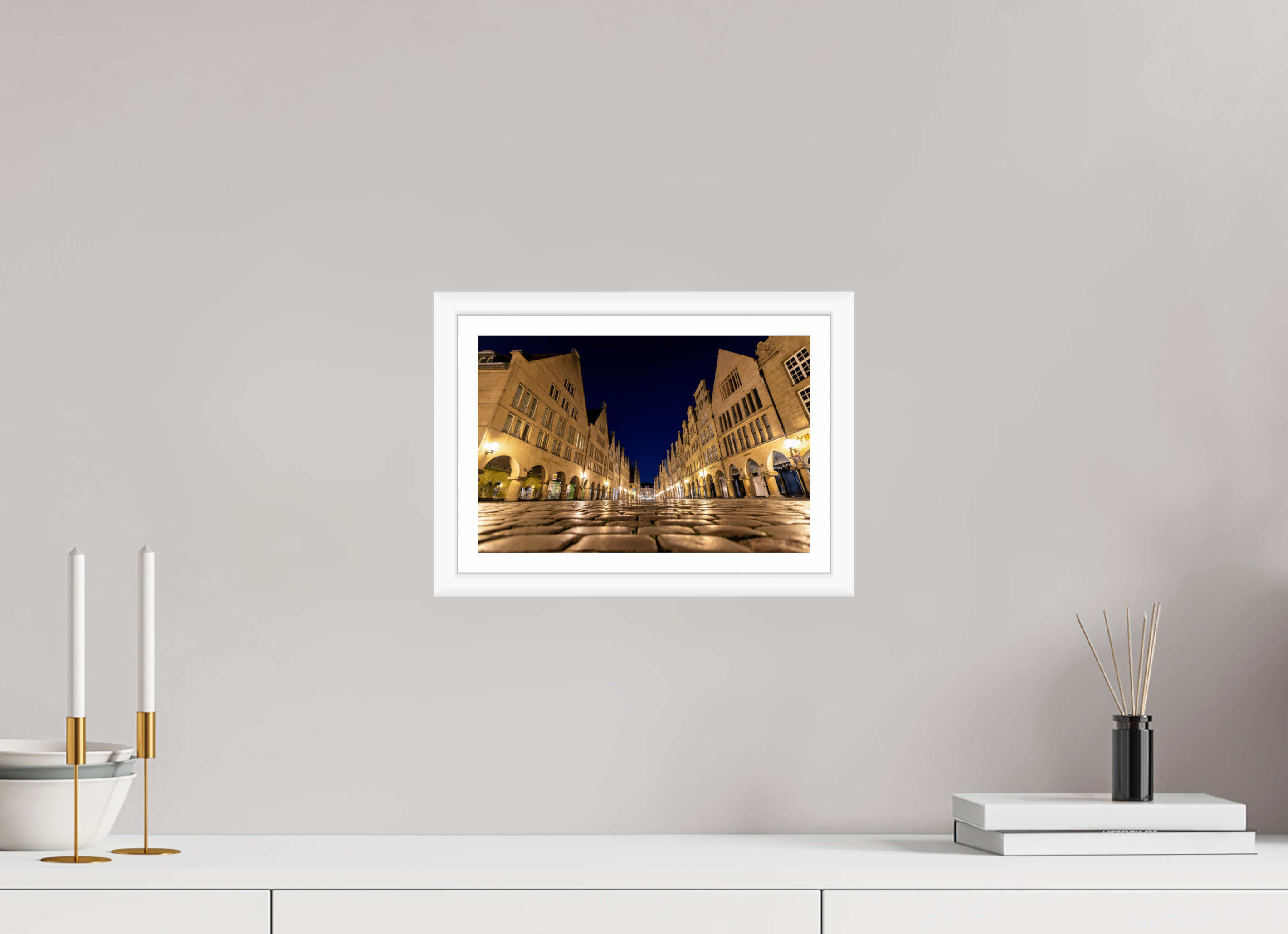 30 x 20 cm, Bern weiß und Rand Prinzipalmarkt - Perspektive