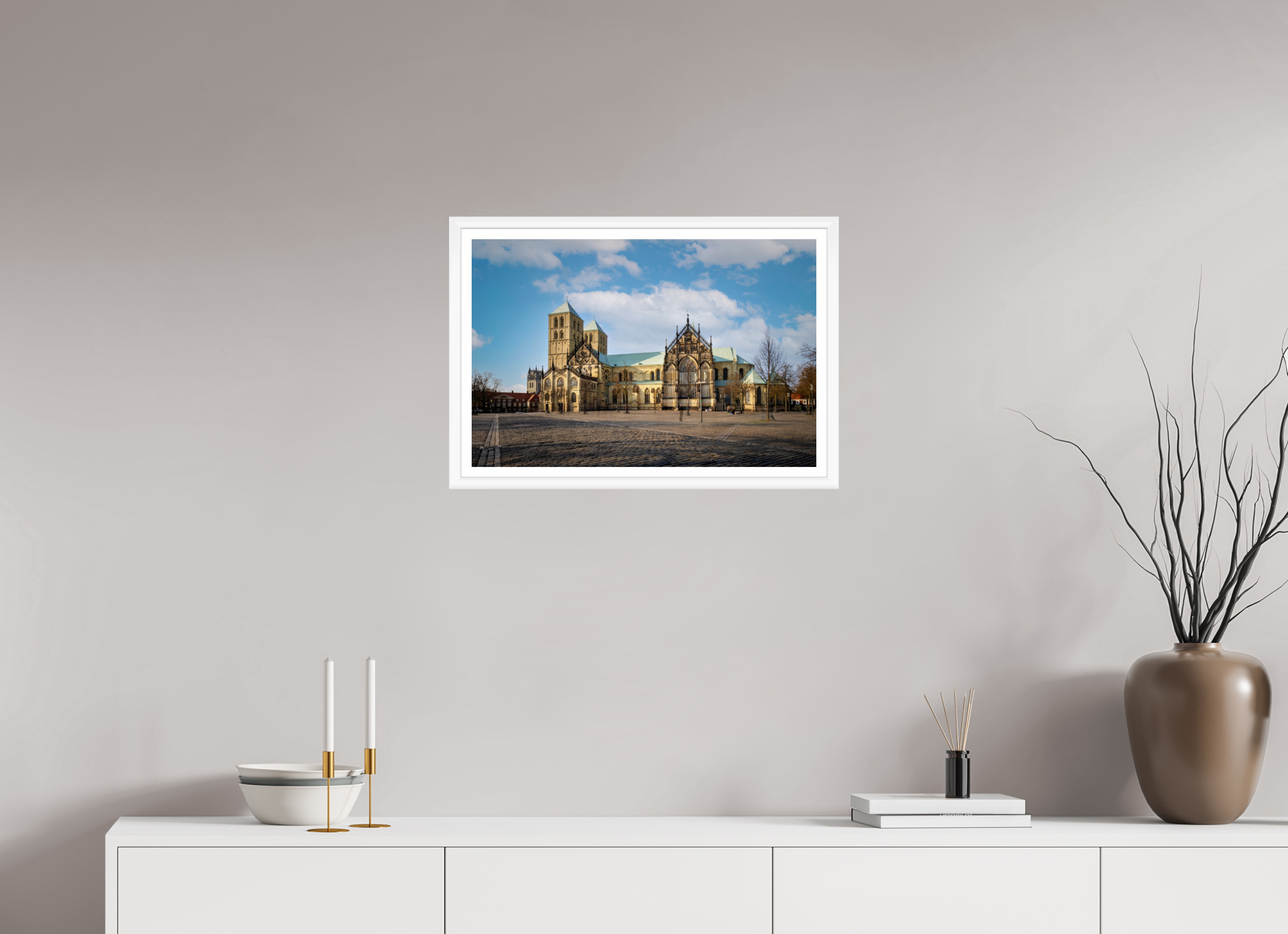 60 x 40 cm, Bern weiß und Rand Der Dom