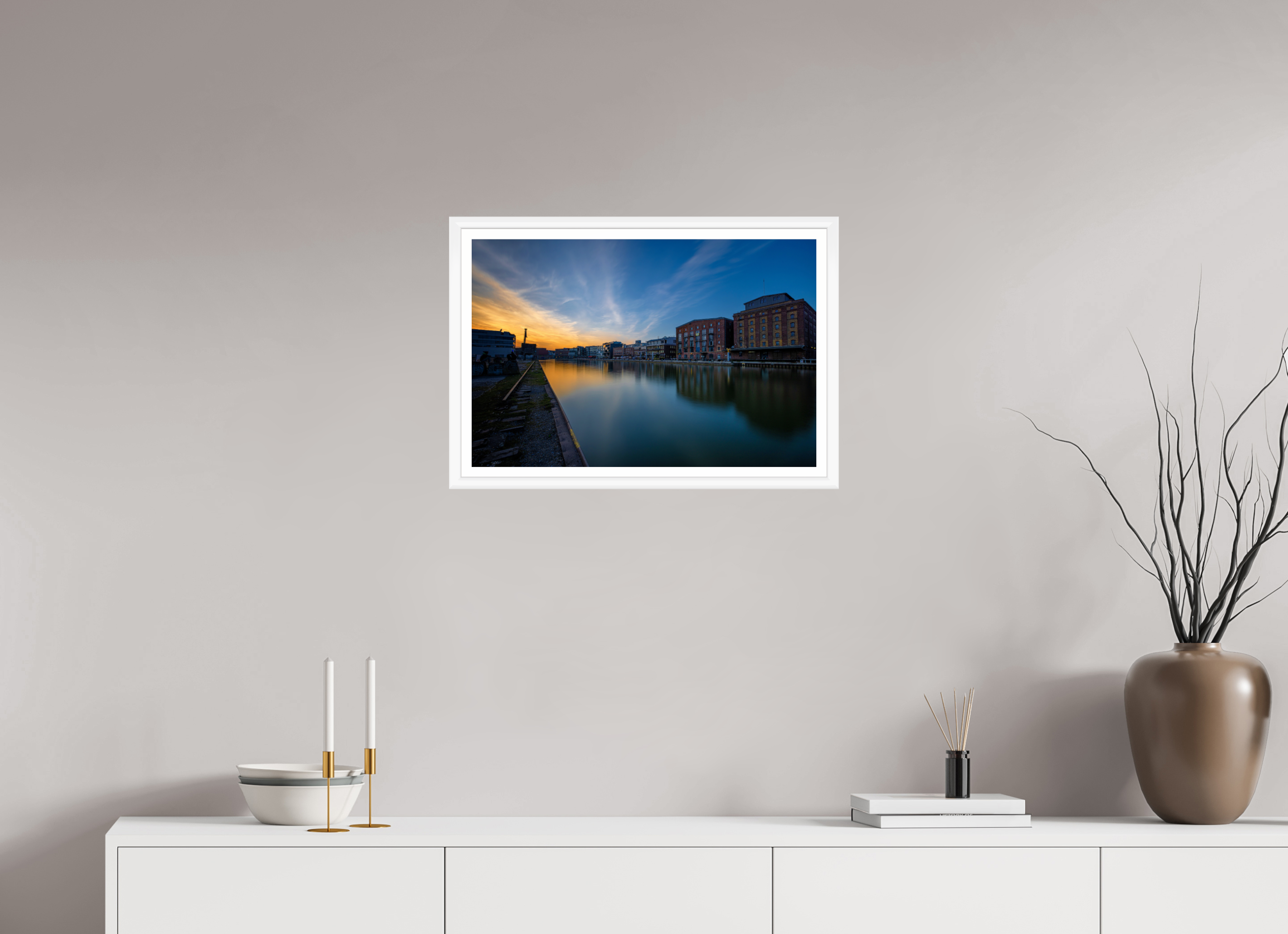 60 x 40 cm, Bern weiß und Rand Der Hafen im Überblick Teil 2