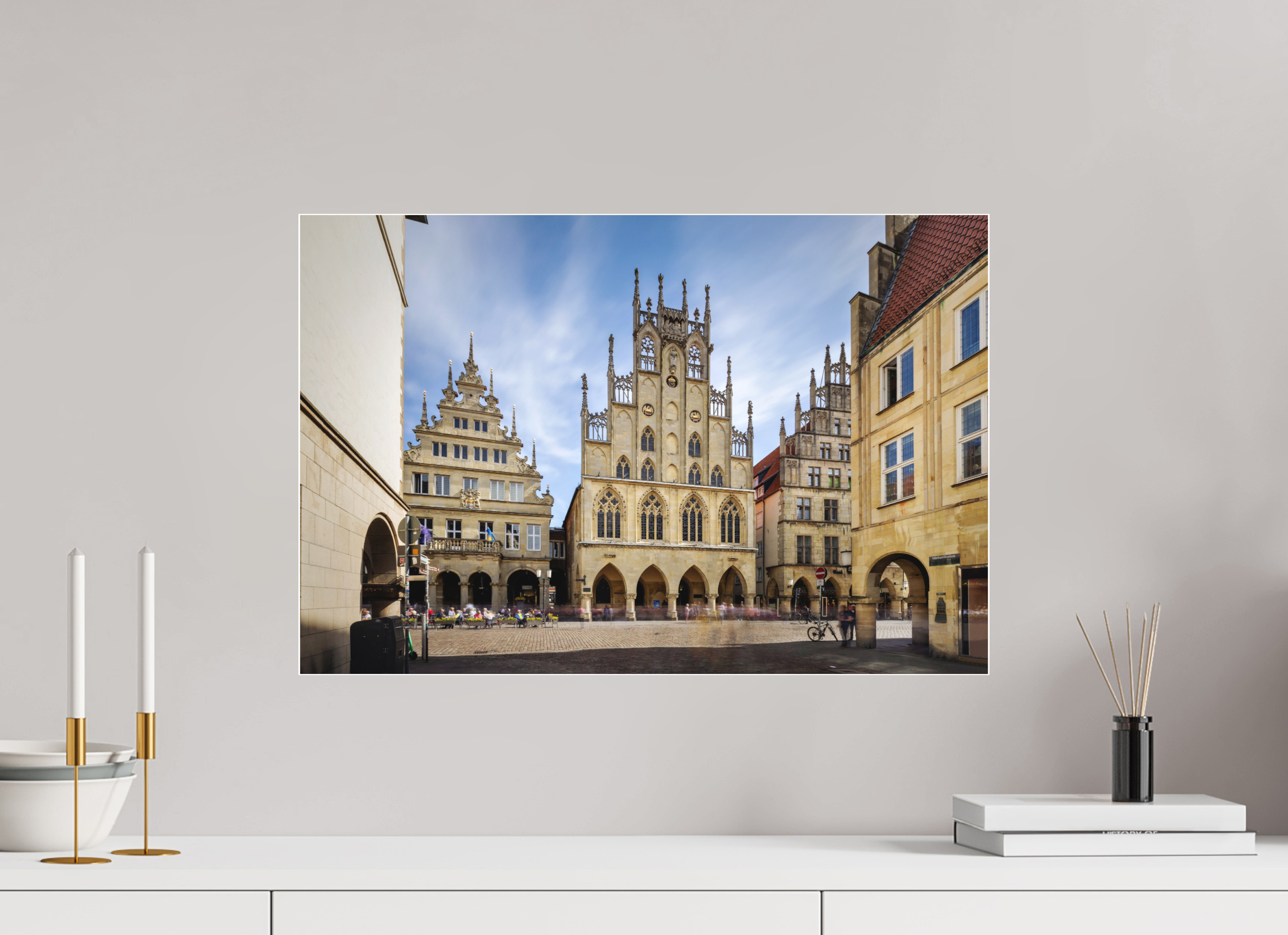 60 x 40 cm, Acrylglas Fine Art Pigmentdruck Das Rathaus