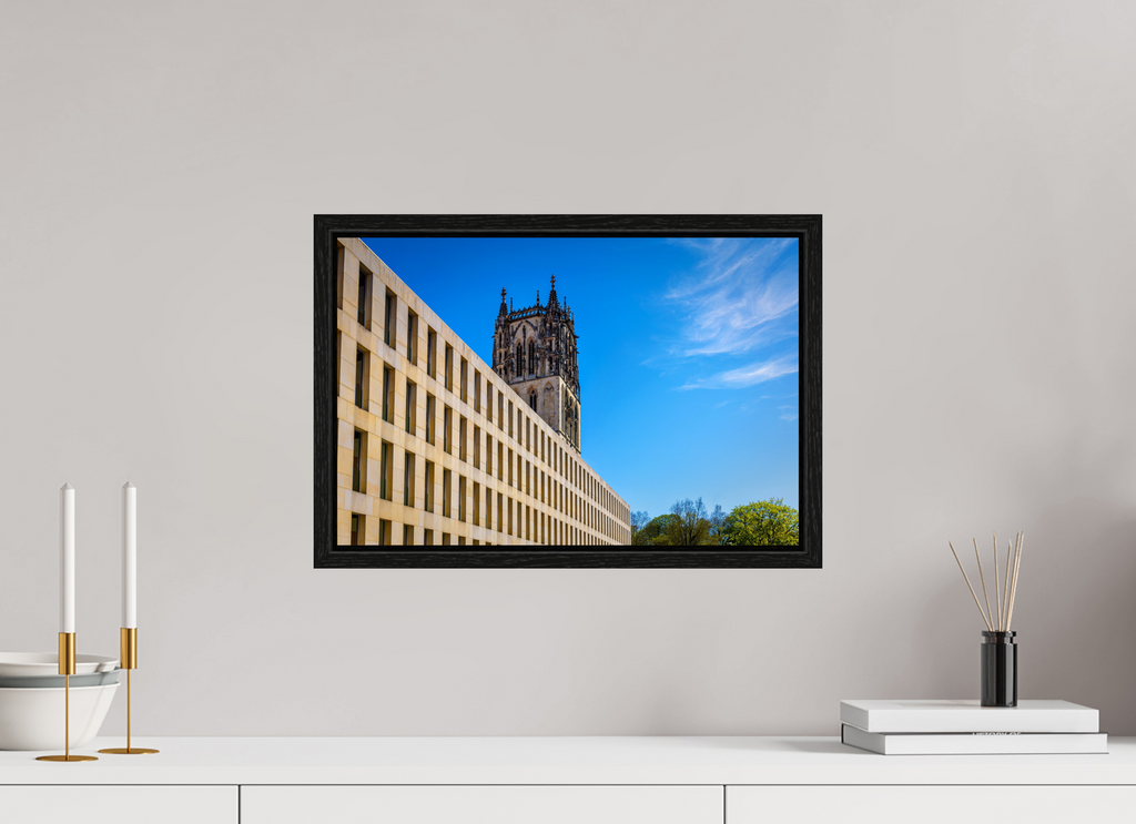 45 x 30 cm, Floater Frame Überwasserkirche / Bibliothek