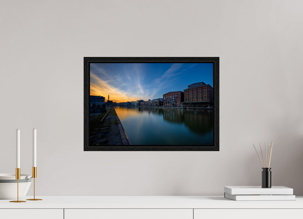 45 x 30 cm, Floater Frame Der Hafen im Überblick Teil 2