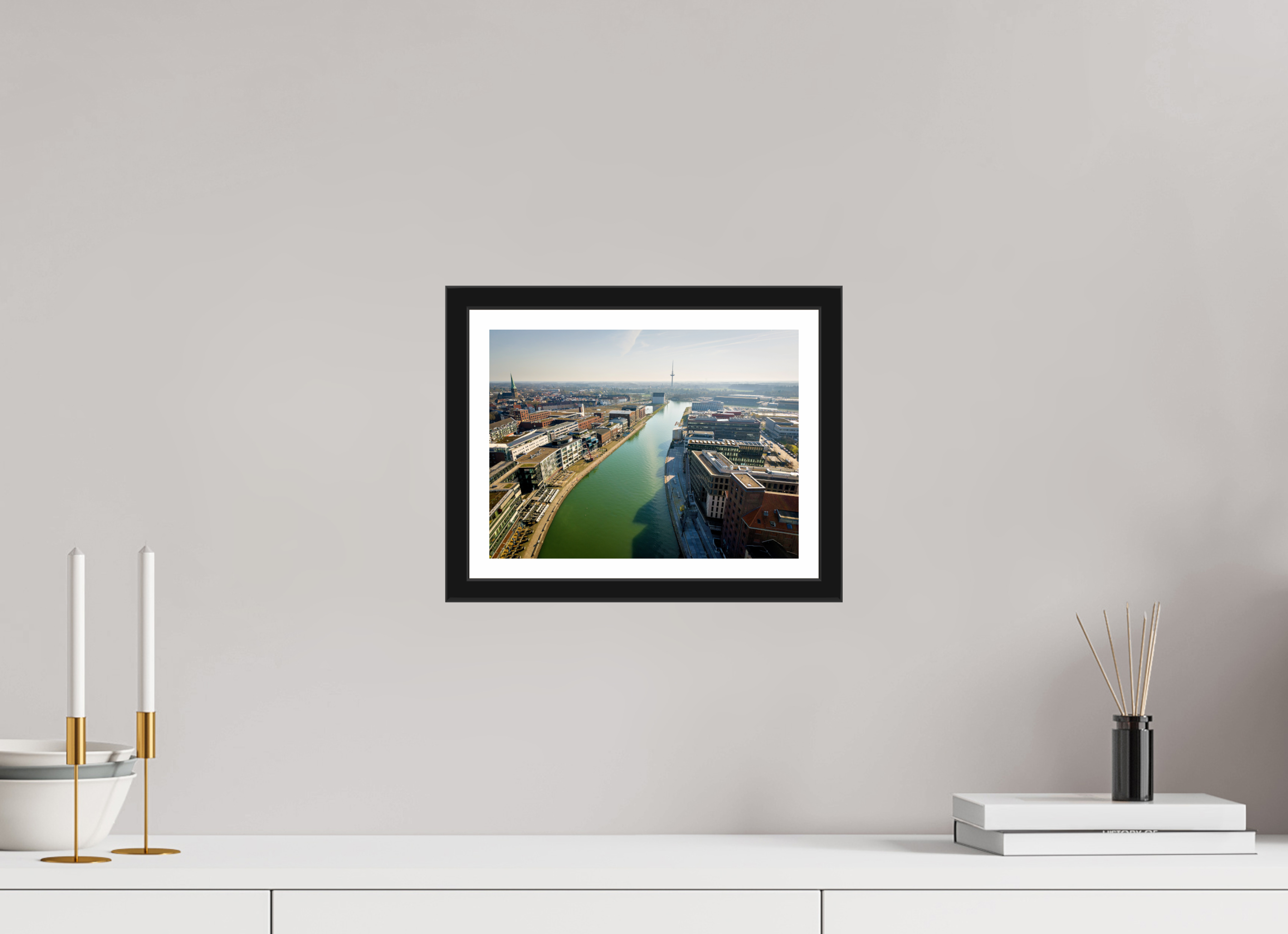 28 x 21 cm, Bern und Rand Münster Hafen – Ruhe zwischen Stahl und Wasser