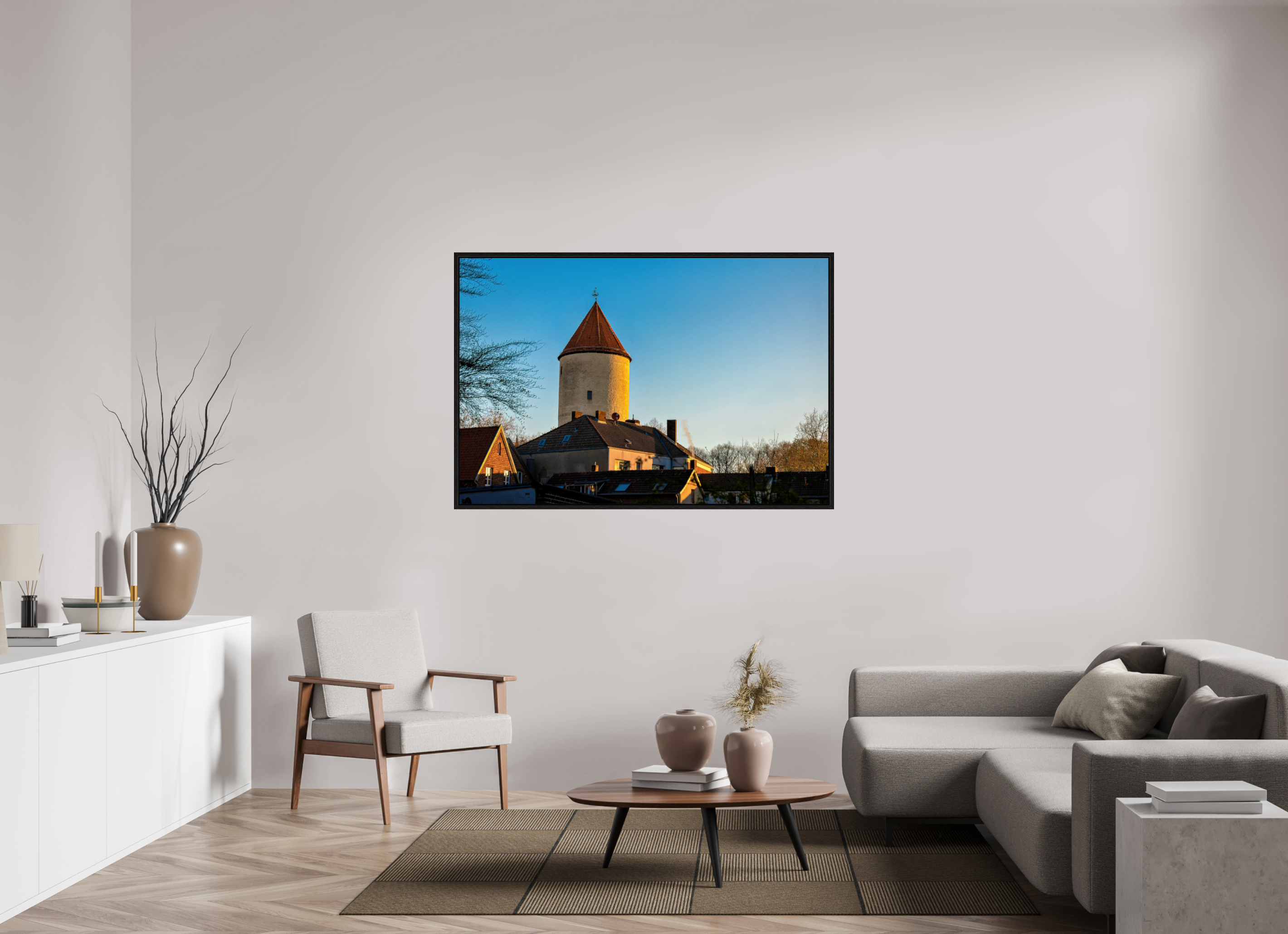 150 x 100 cm, Floater Frame Buddenturm