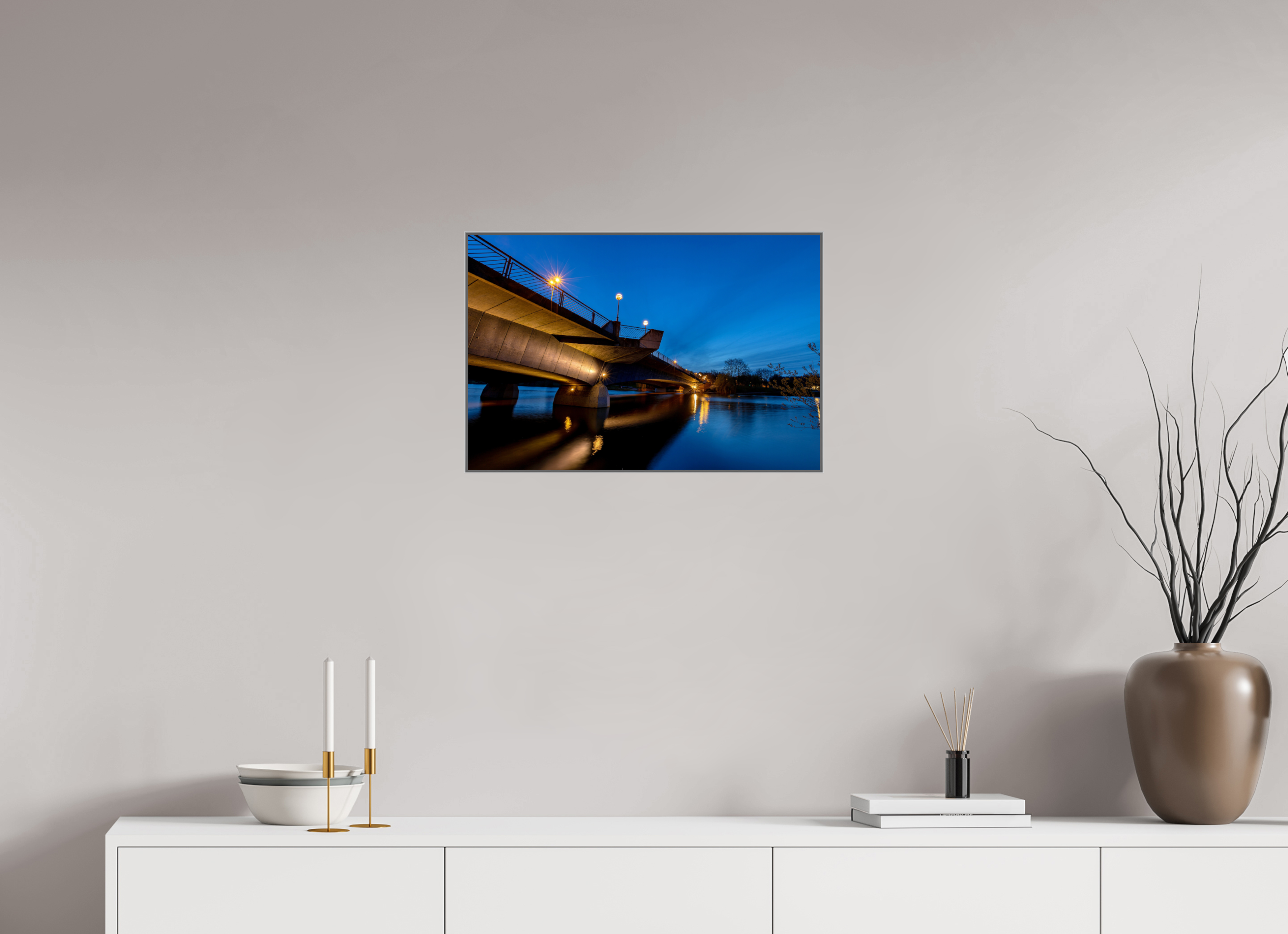 60 x 40 cm, Alurahmen 25mm Torminbrücke