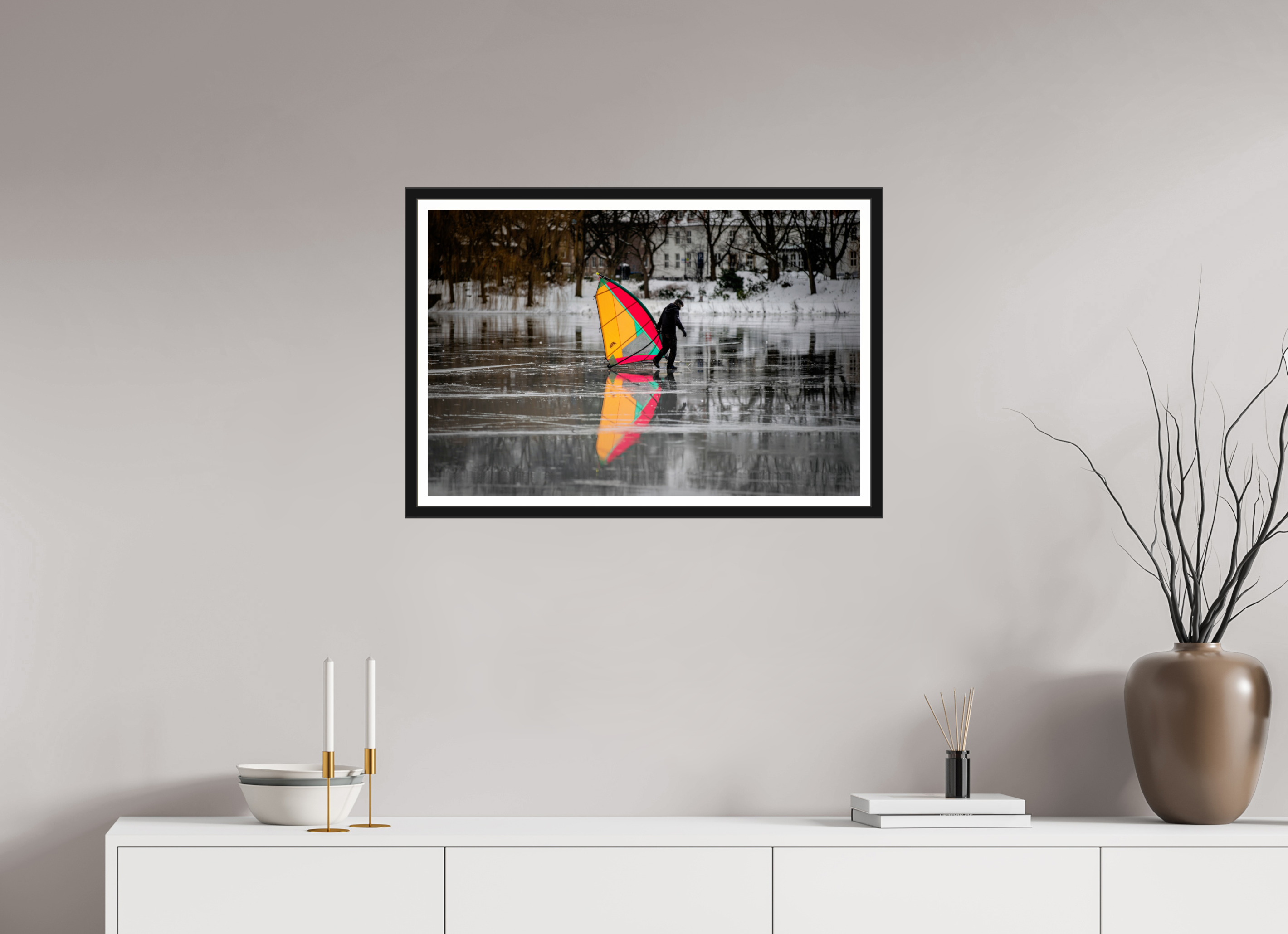 75 x 50 cm, Bern und Rand Der Eissegler