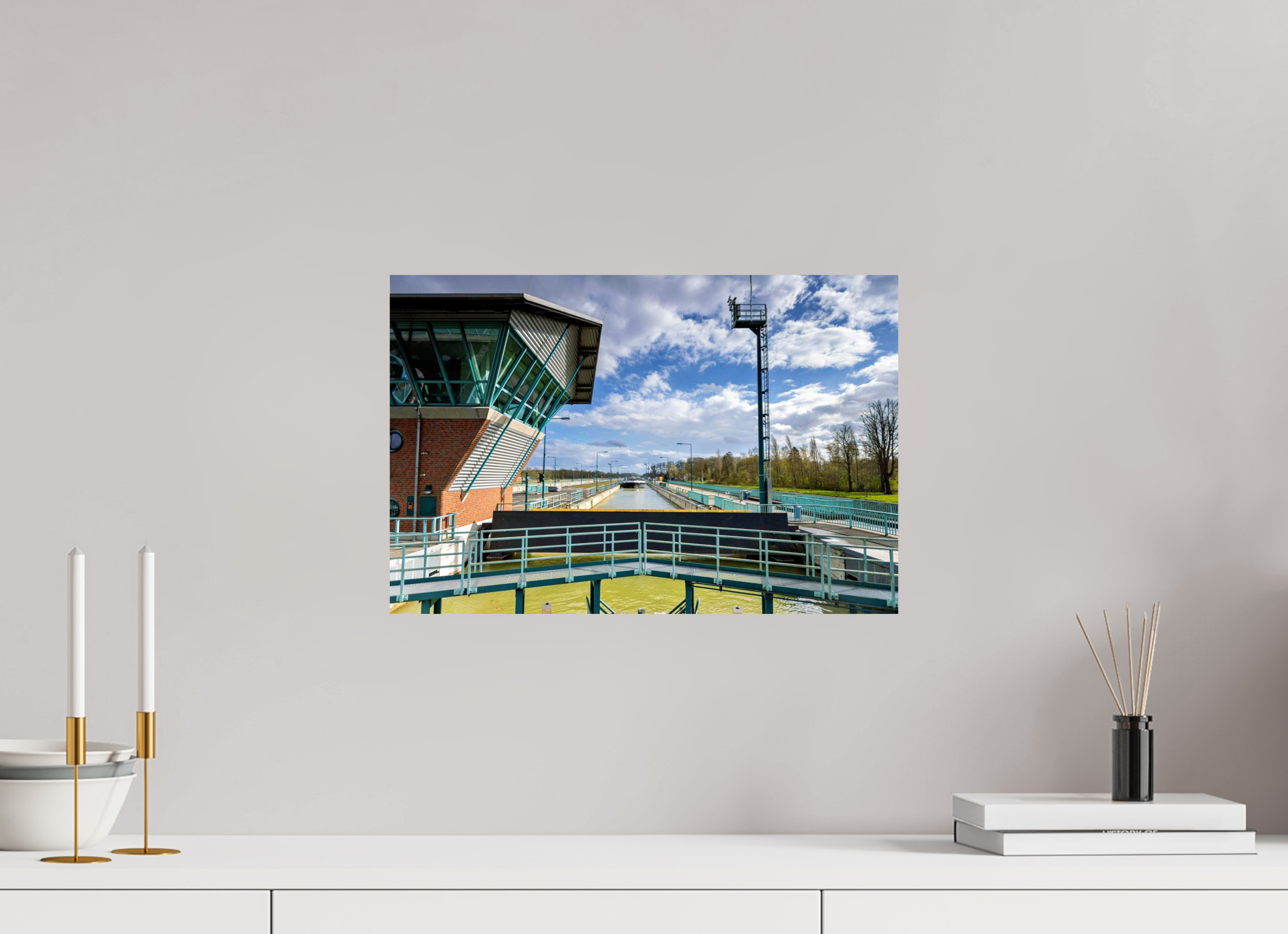 45 x 30 cm, Photo Print On Fuji Crystal DP II Die Schleuse - Das Becken