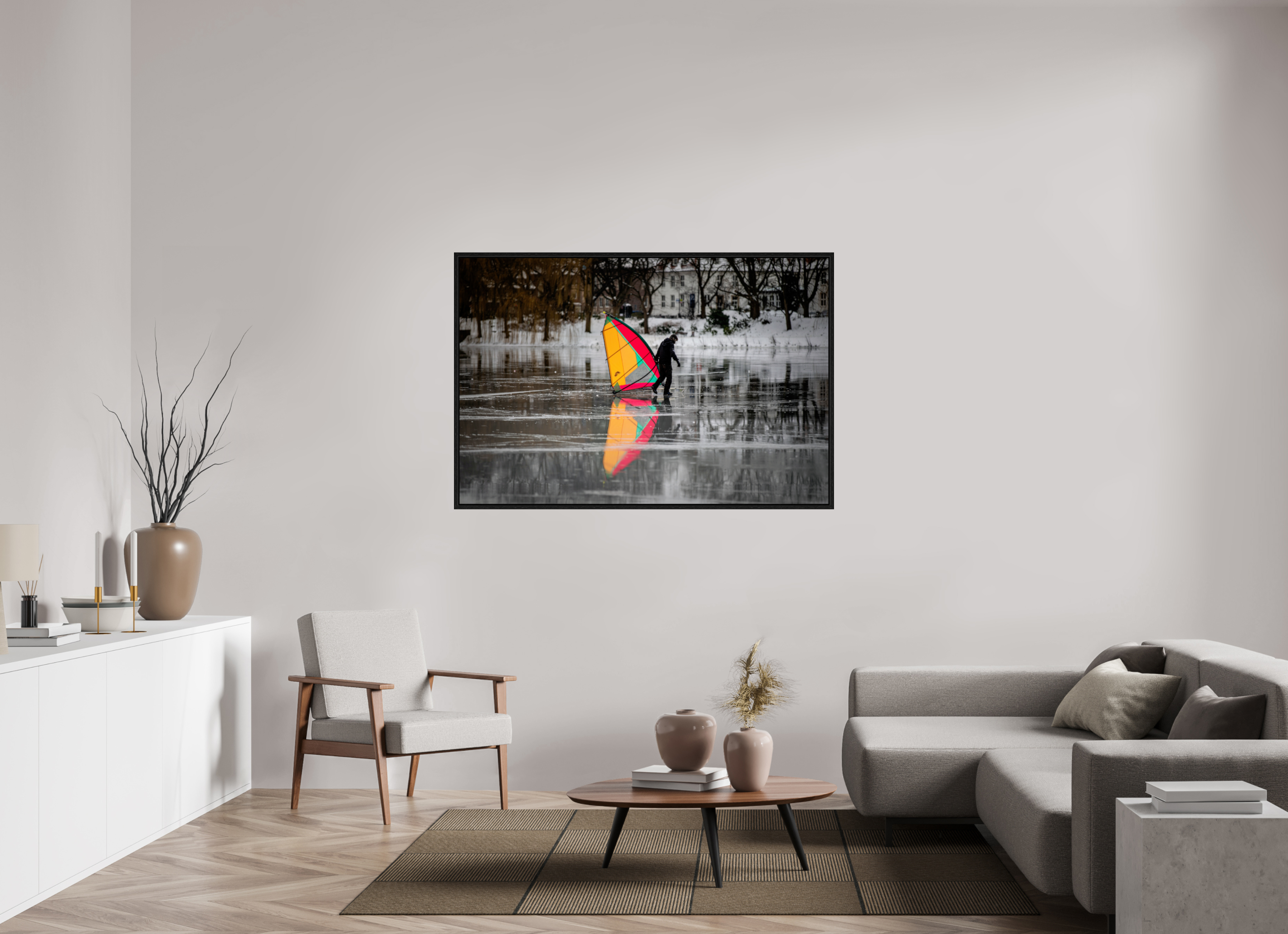 150 x 100 cm, Floater Frame Der Eissegler