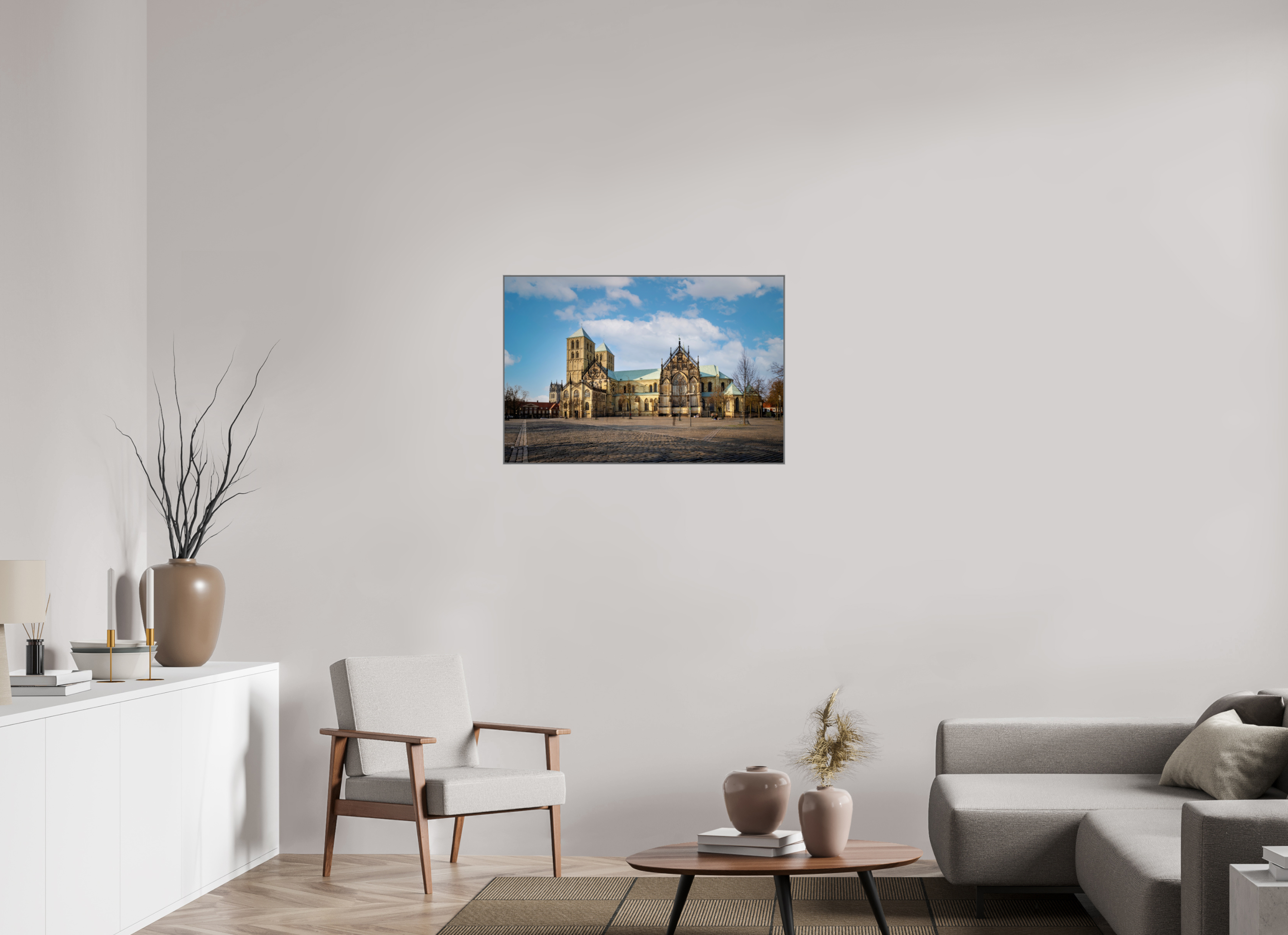 90 x 60 cm, Alurahmen 25mm Der Dom