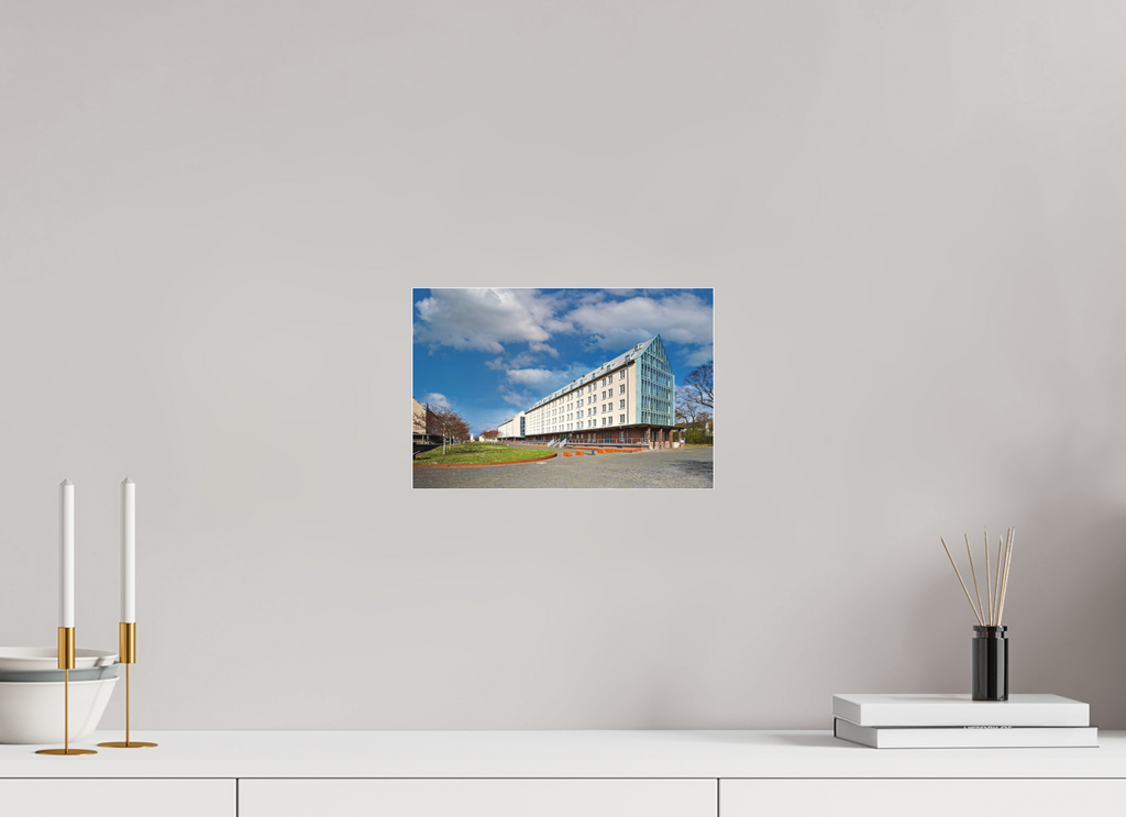 30 x 20 cm, Acrylglas Fine Art Pigmentdruck Die Speicherstadt