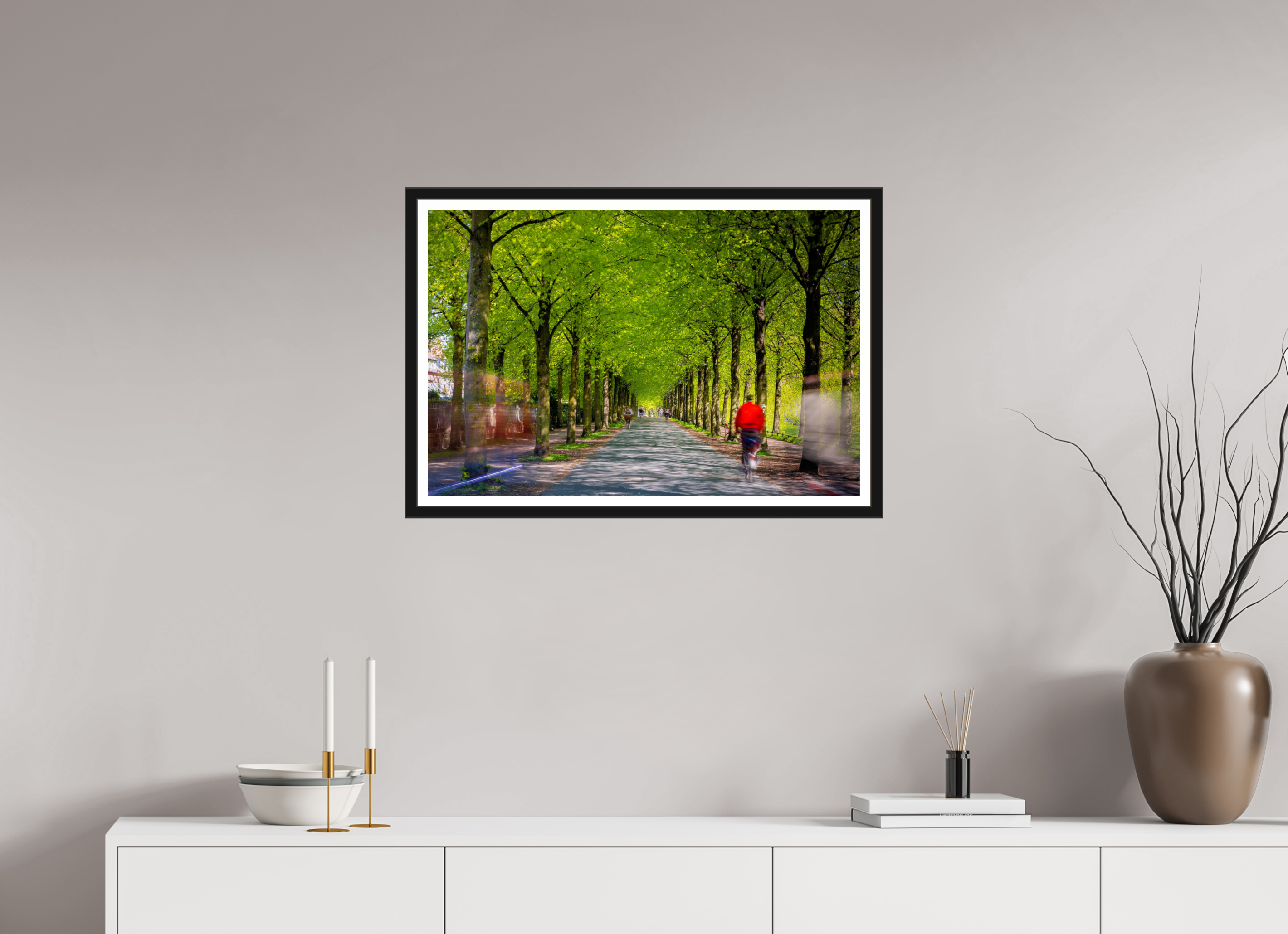 75 x 50 cm, Bern und Rand Belebte Promenade
