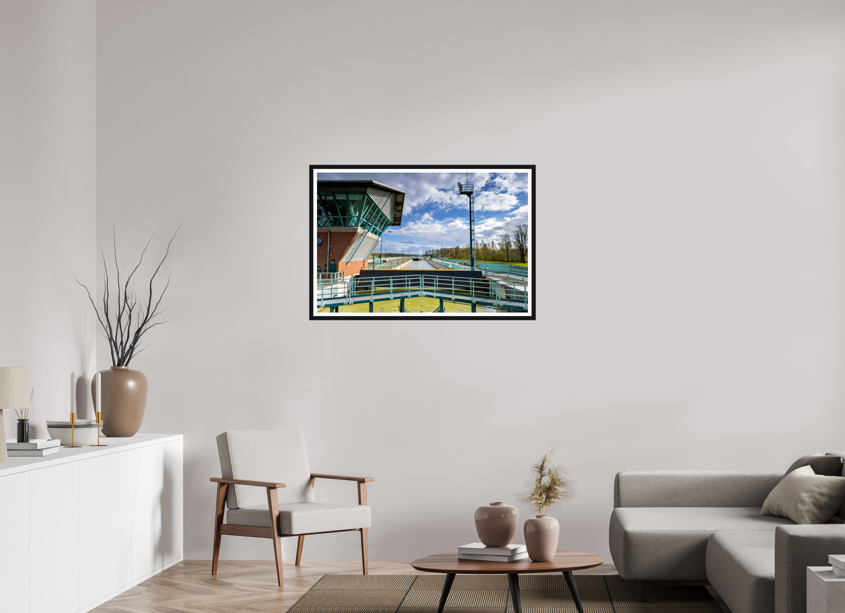 105 x 70 cm, Bern und Rand Die Schleuse - Das Becken