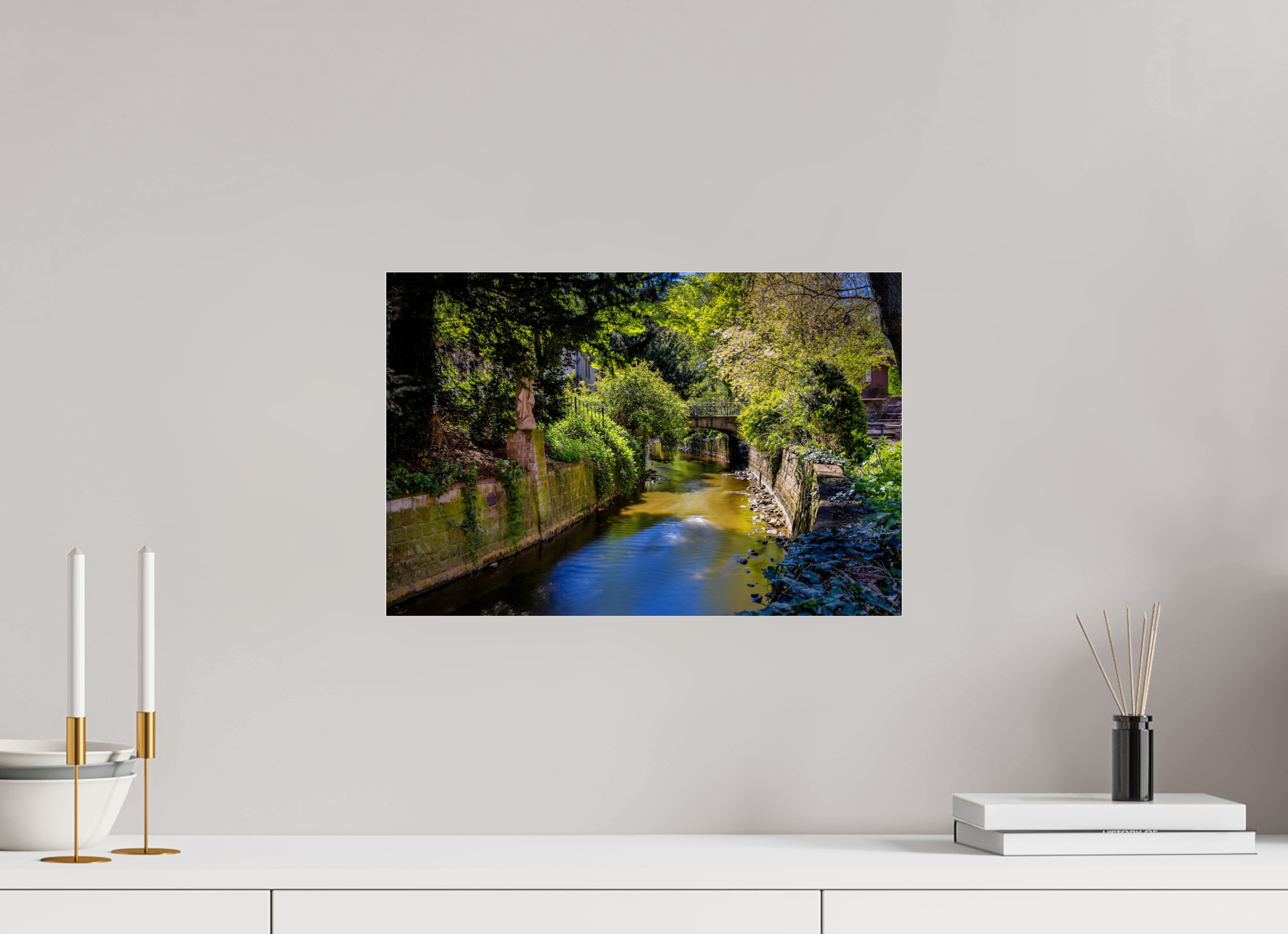 45 x 30 cm, Photo Print Under Acrylic Glass AA Seitengang