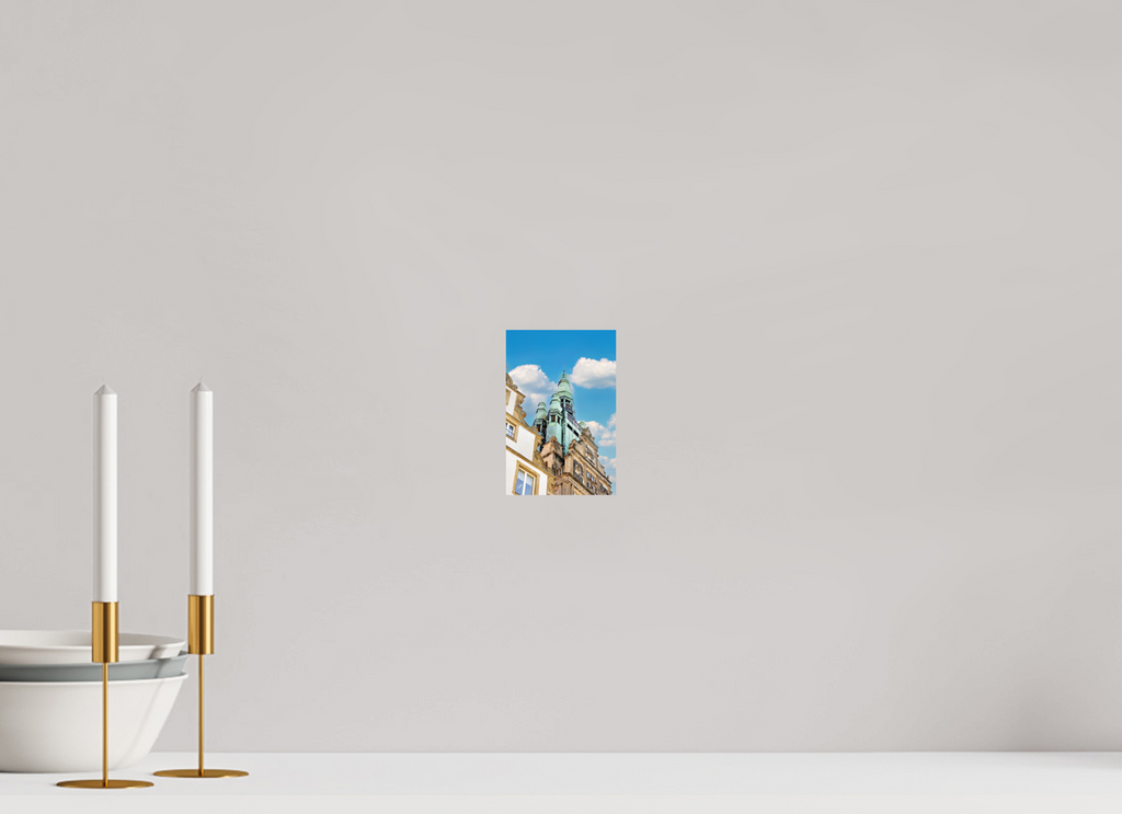 10 x 15 cm, Baryta - Fine Art Der Stadthausturm im Hochformat