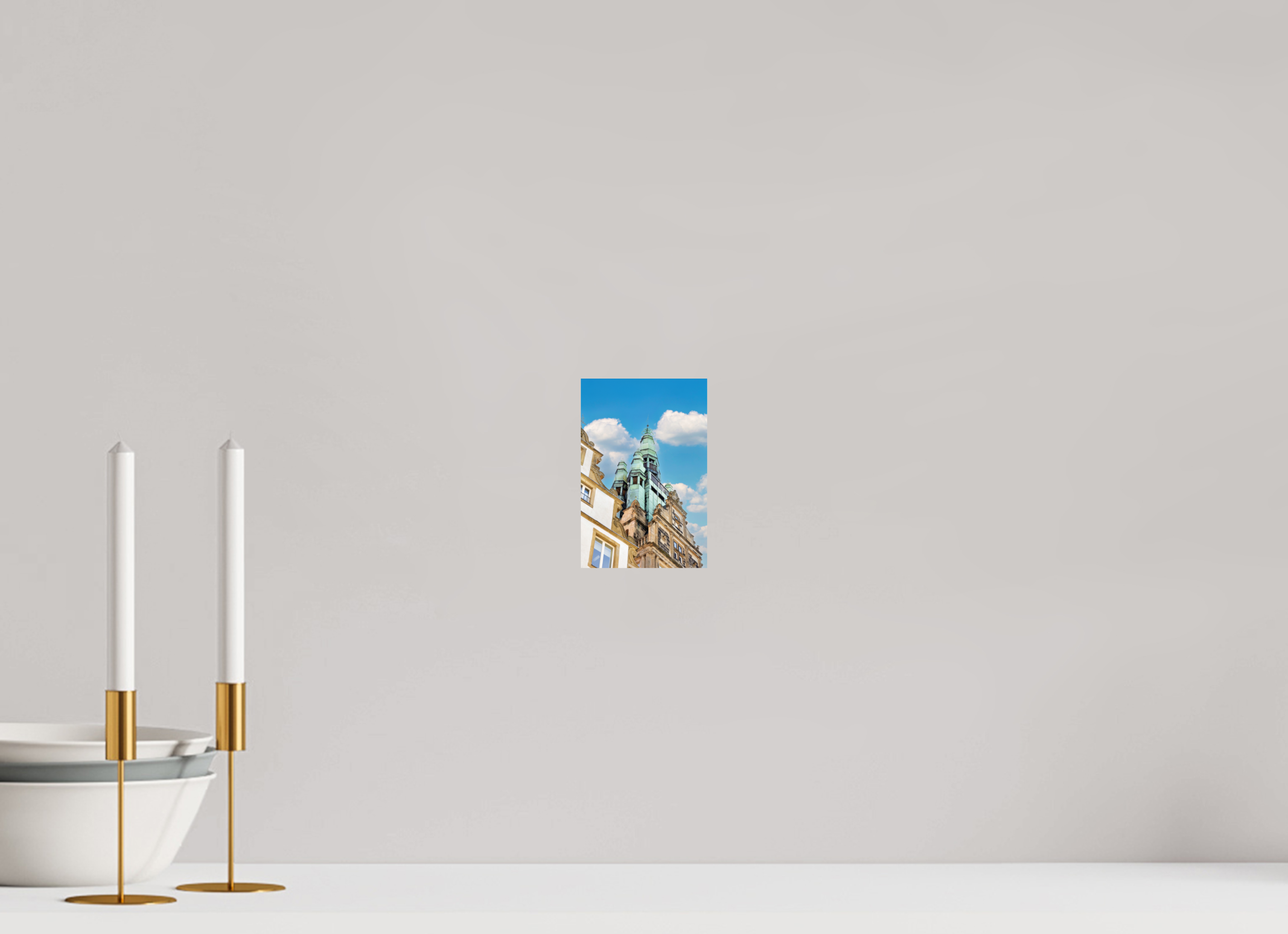 10 x 15 cm, Baryta - Fine Art Der Stadthausturm im Hochformat