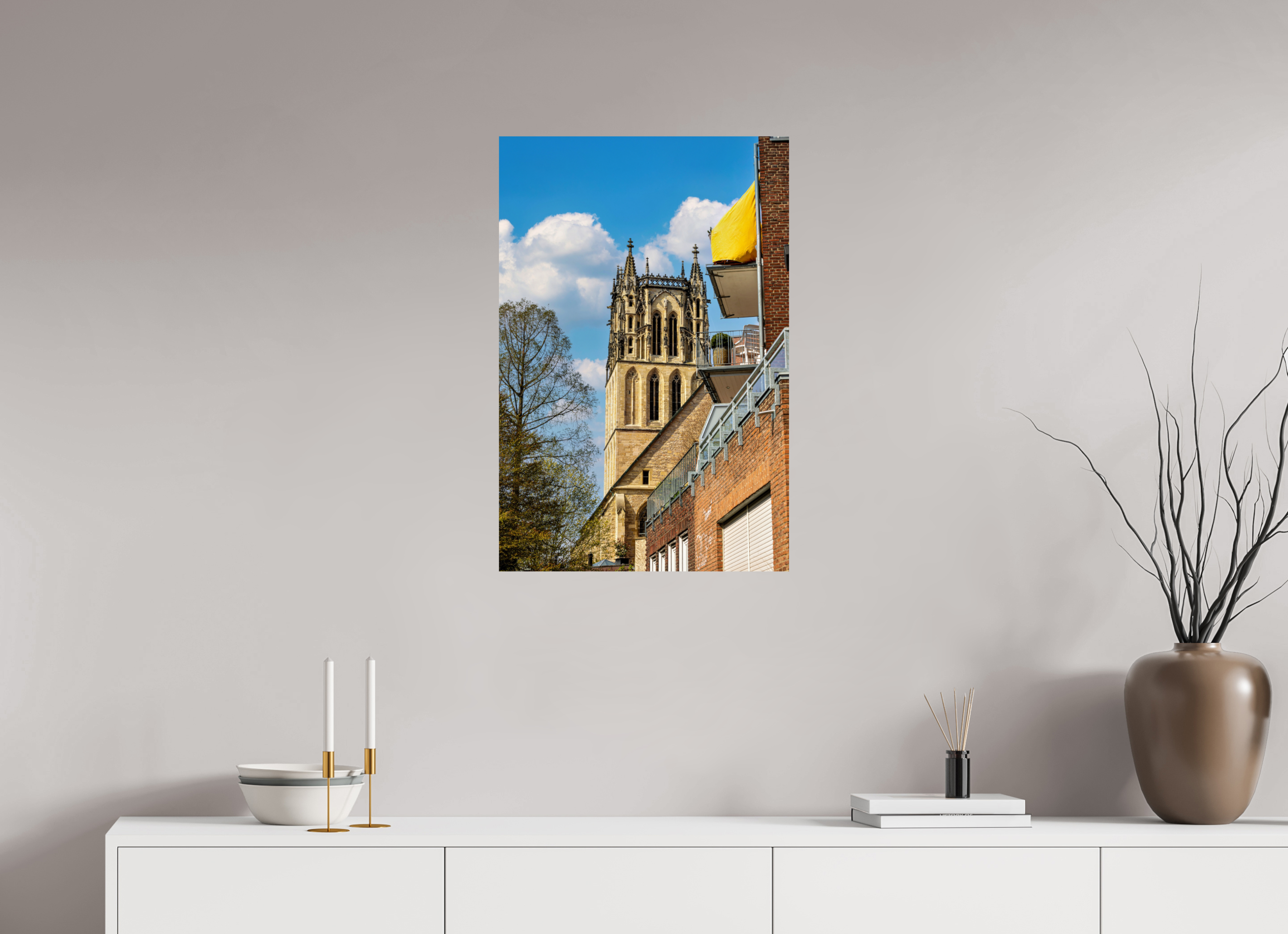 50 x 75 cm, Photo Print On Fuji Crystal DP II Überwasserkirche - im Hochformat