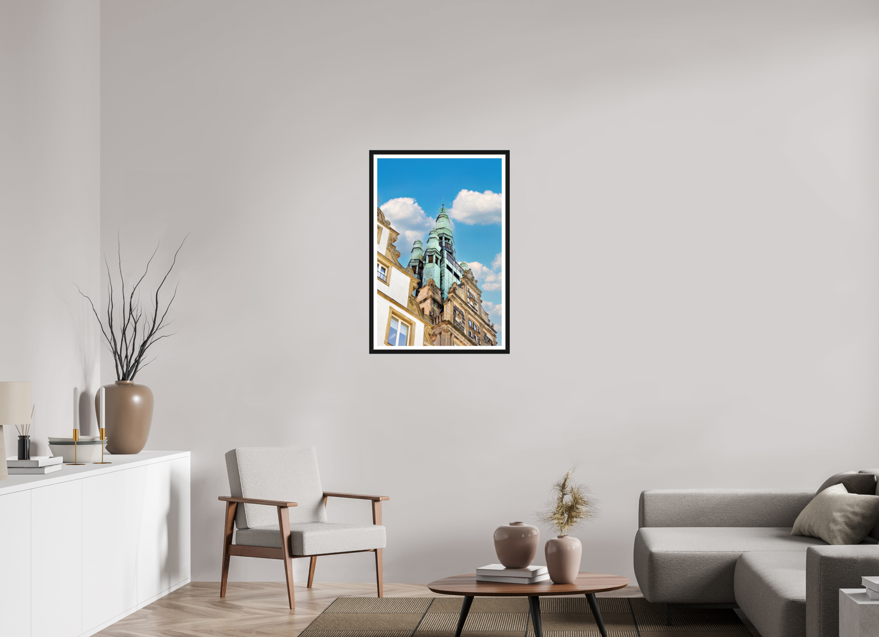 60 x 90 cm, Bern und Rand Der Stadthausturm im Hochformat