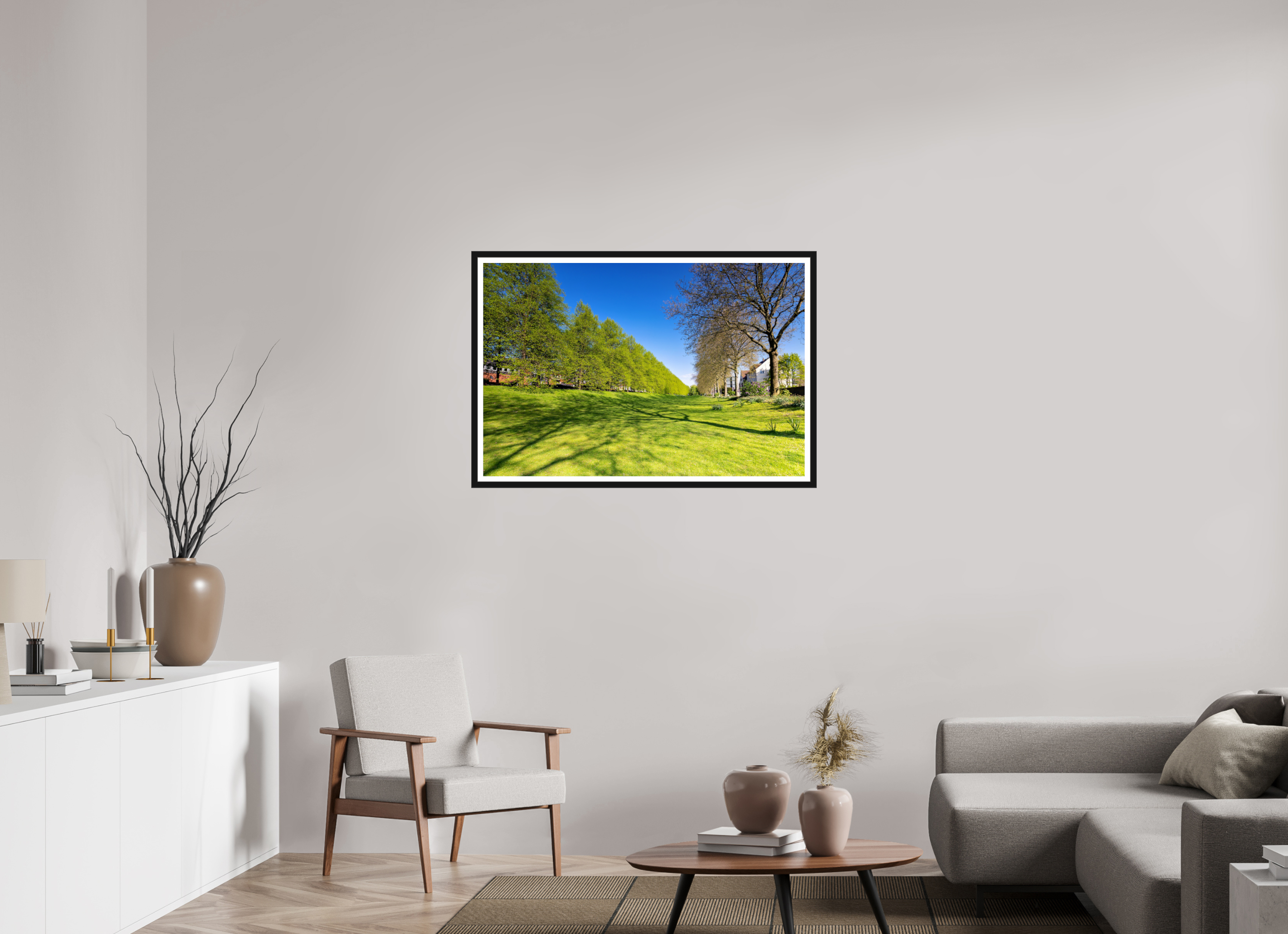 105 x 70 cm, Bern und Rand Graben neben der Promenade
