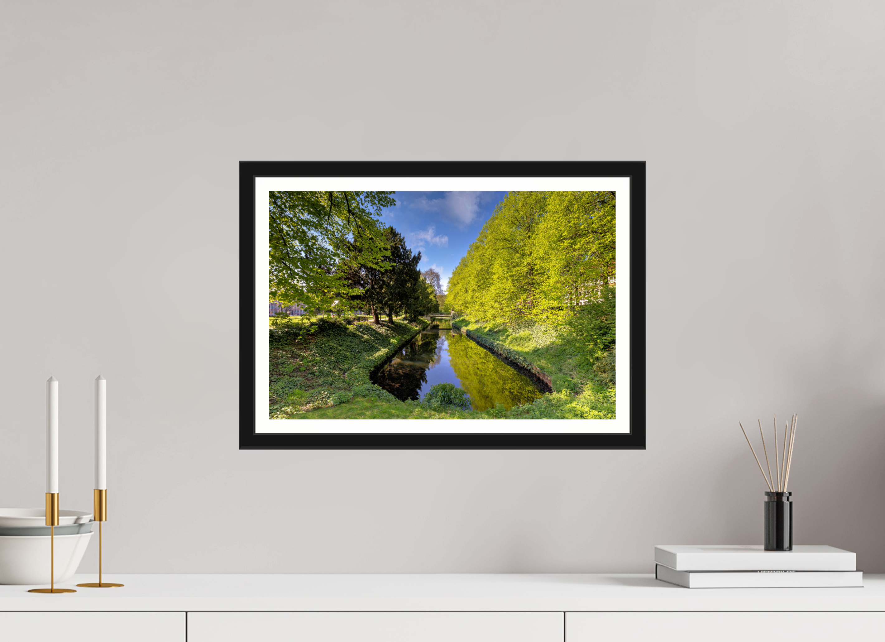 45 x 30 cm, Bern und Rand Wassergraben an der Engelenschanze