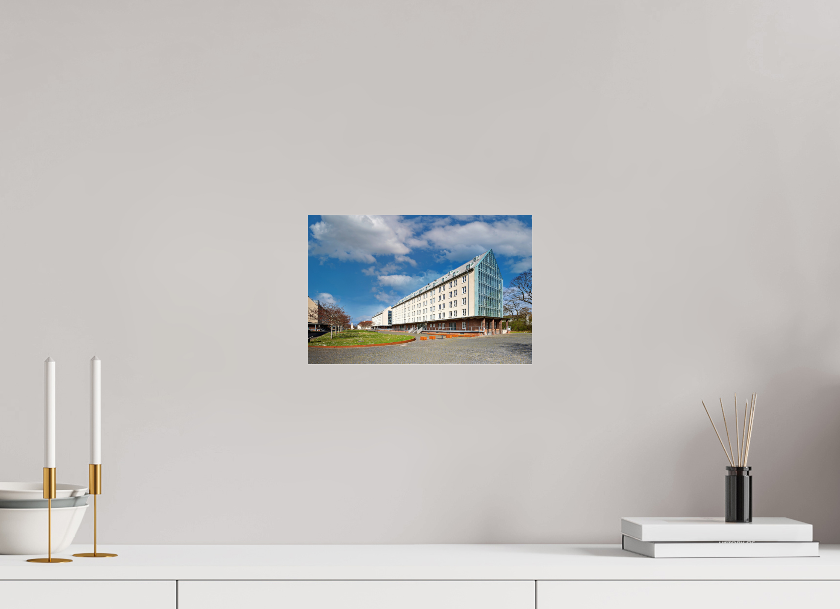30 x 20 cm, Photo Print Under Acrylic Glass Die Speicherstadt
