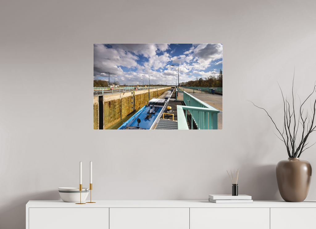 90 x 60 cm, Acrylglas Fine Art Pigmentdruck Die Schleuse