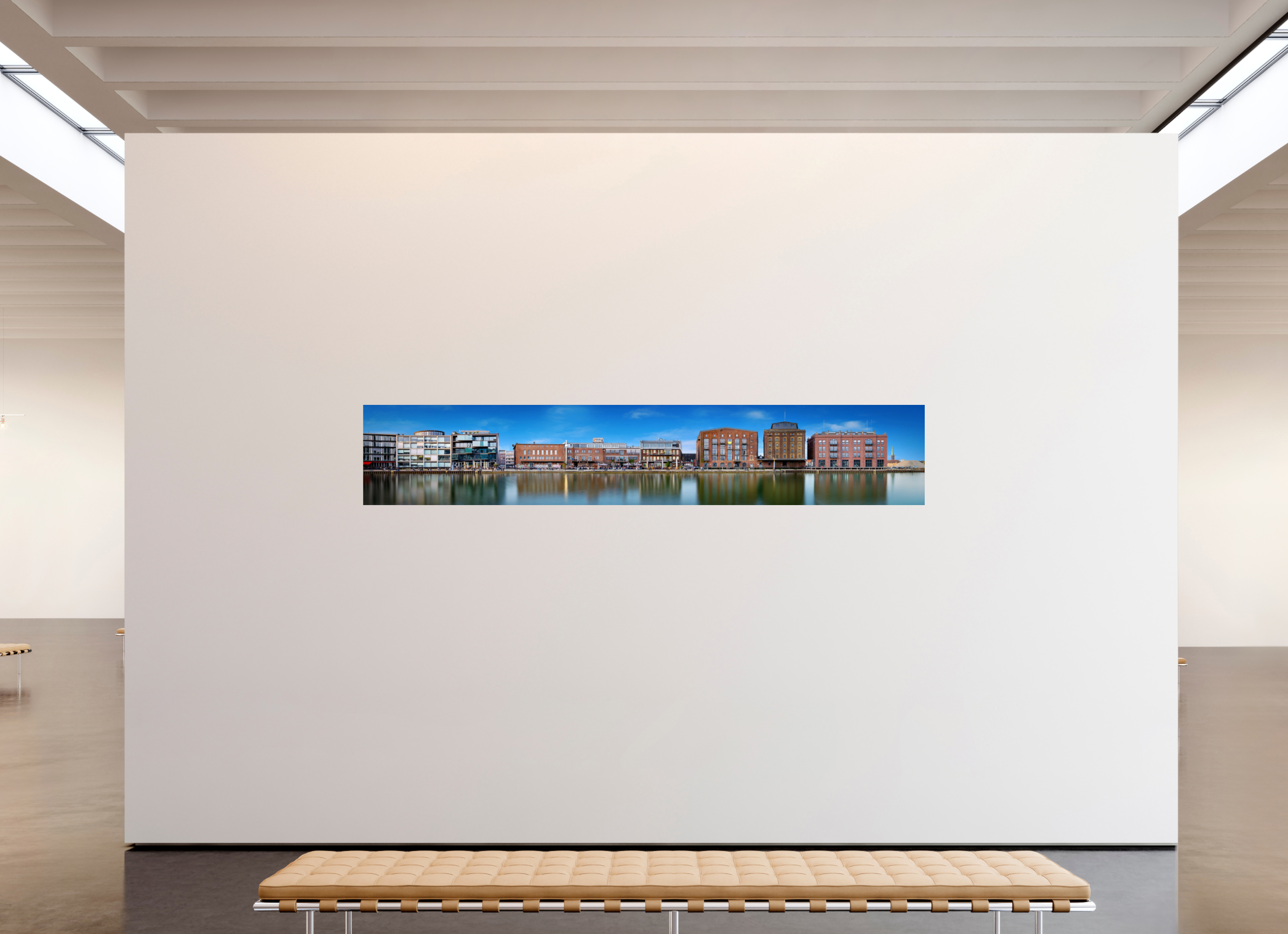 280,3 x 50 cm, Baryta - Fine Art Der Hafen - Das Panorama