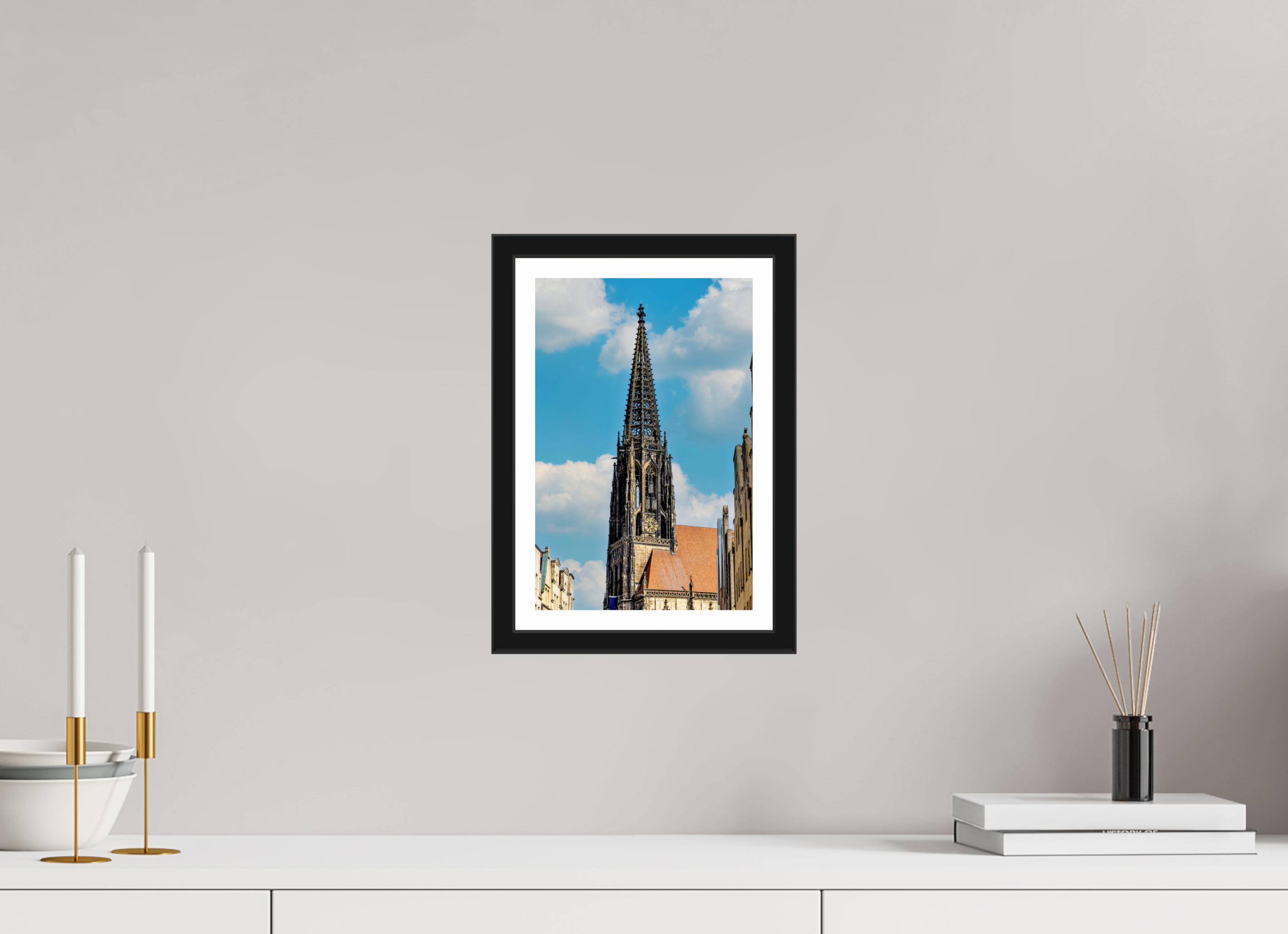 20 x 30 cm, Bern und Rand Lambertikirche - Der Turm