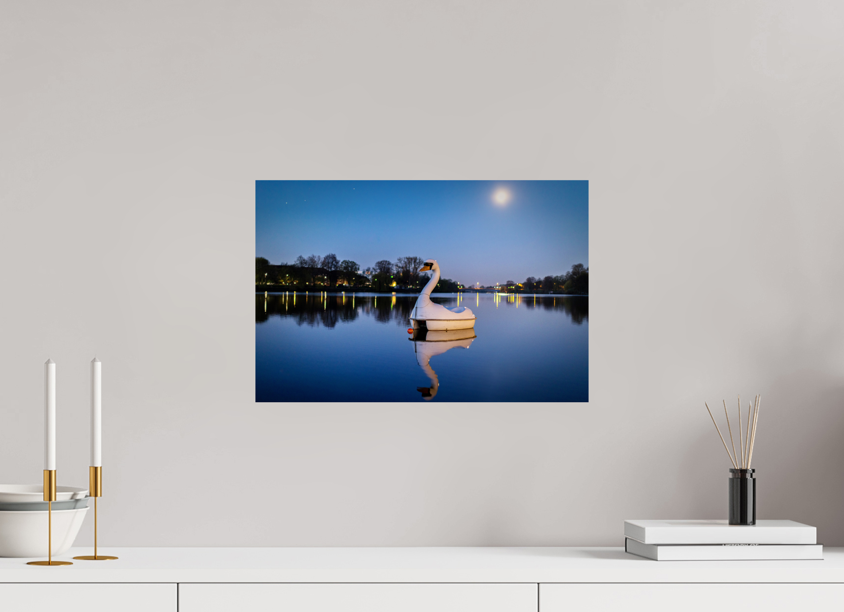 45 x 30 cm, Photo Print On Fuji Crystal DP II Der Schwan