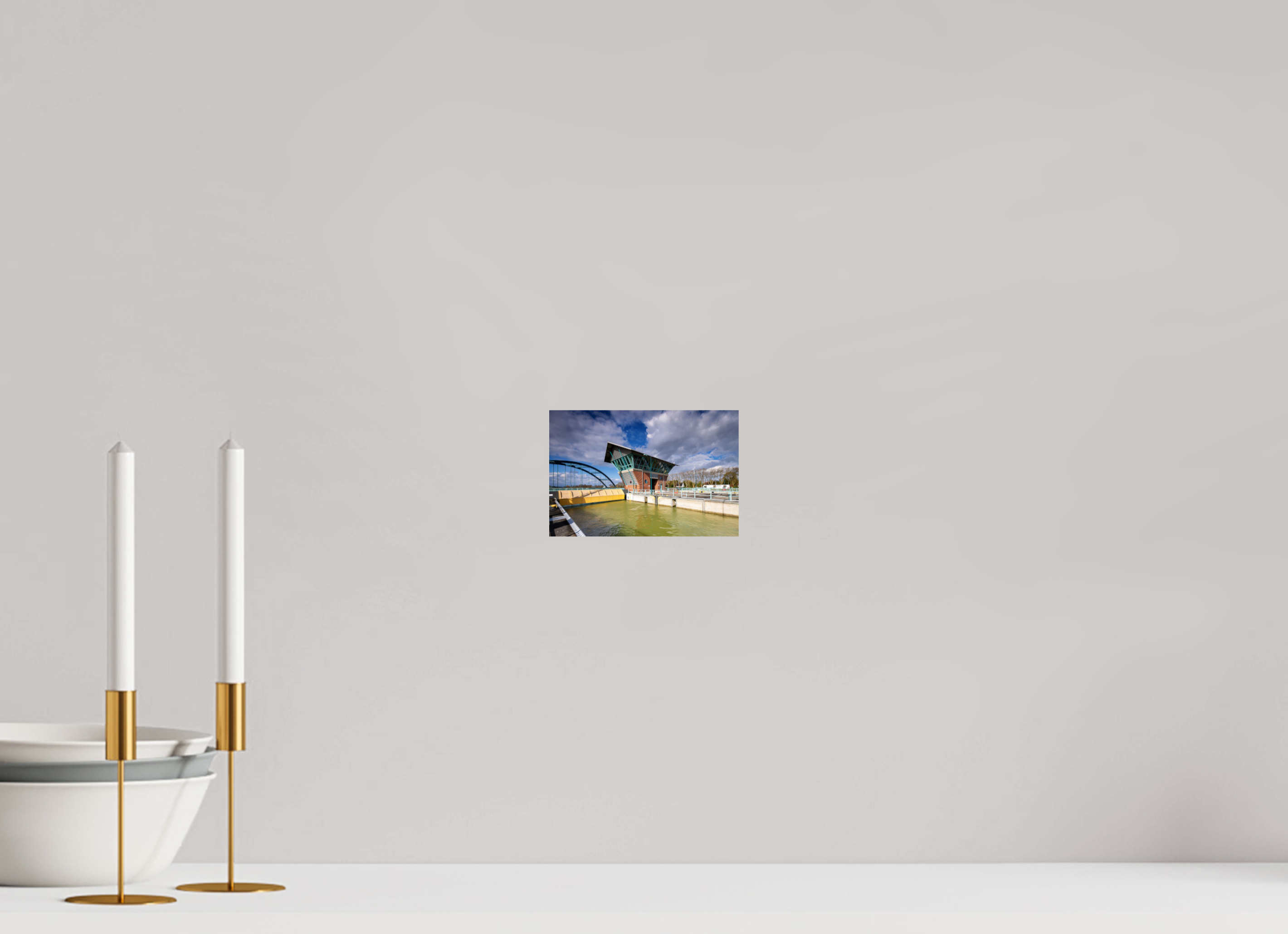 15 x 10 cm, Baryta - Fine Art Die Schleuse - Der Tower