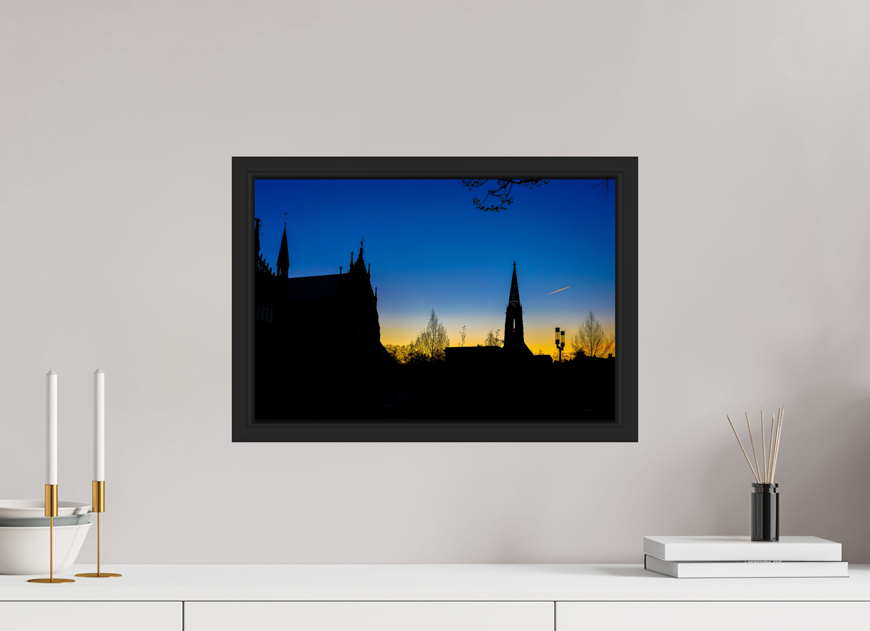 45 x 30 cm, Tokyo 20mm Schattenfuge 4mm Lamberti - Dom bei Sonnenaufgang