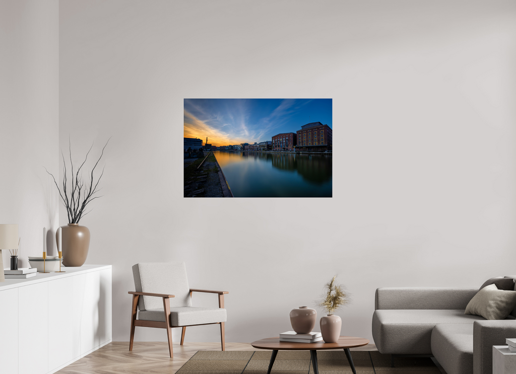 120 x 80 cm, Photo Print Under Acrylic Glass Der Hafen im Überblick Teil 2