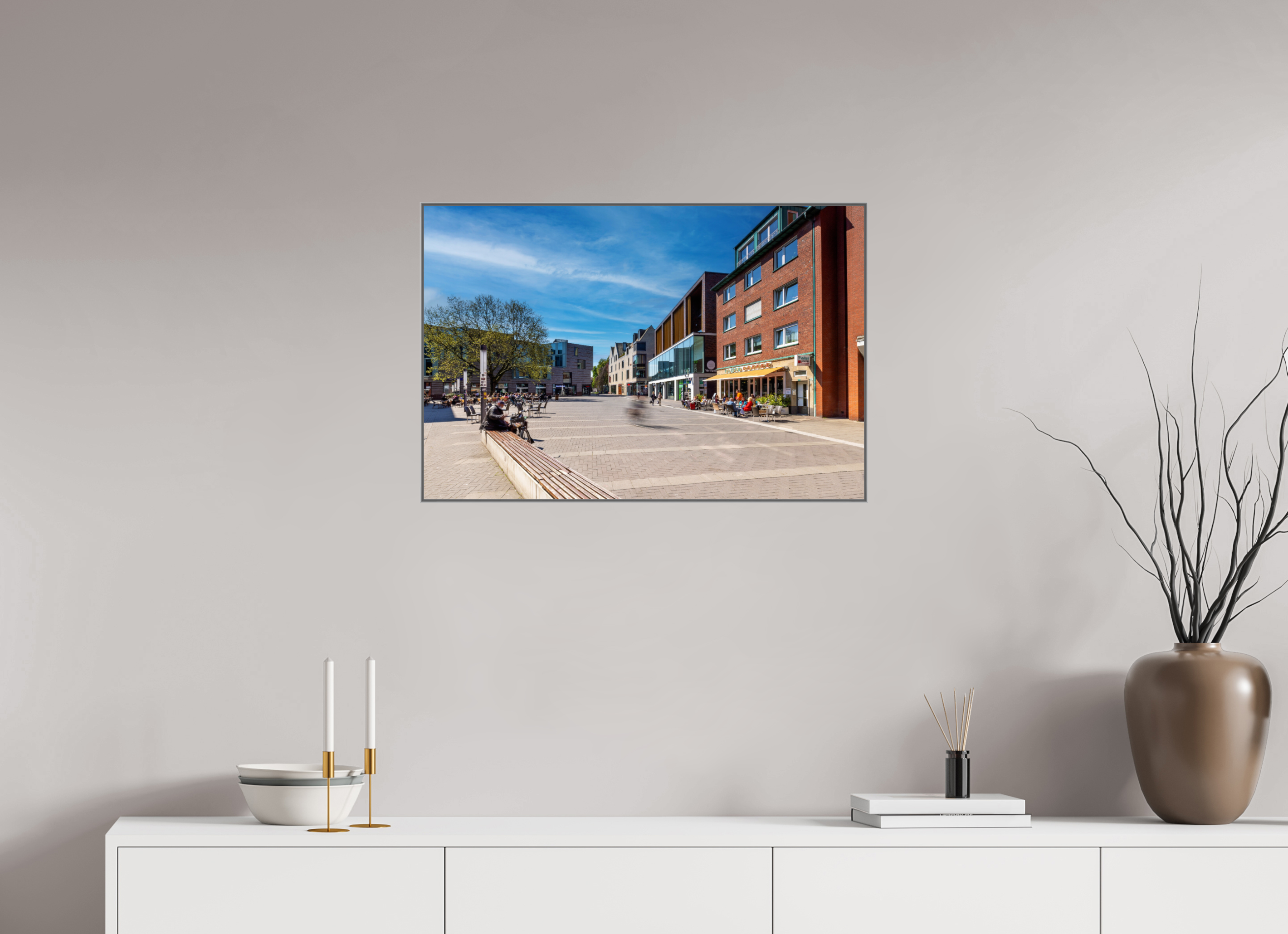 75 x 50 cm, Alurahmen 25mm Stubengasse - Innenstadt