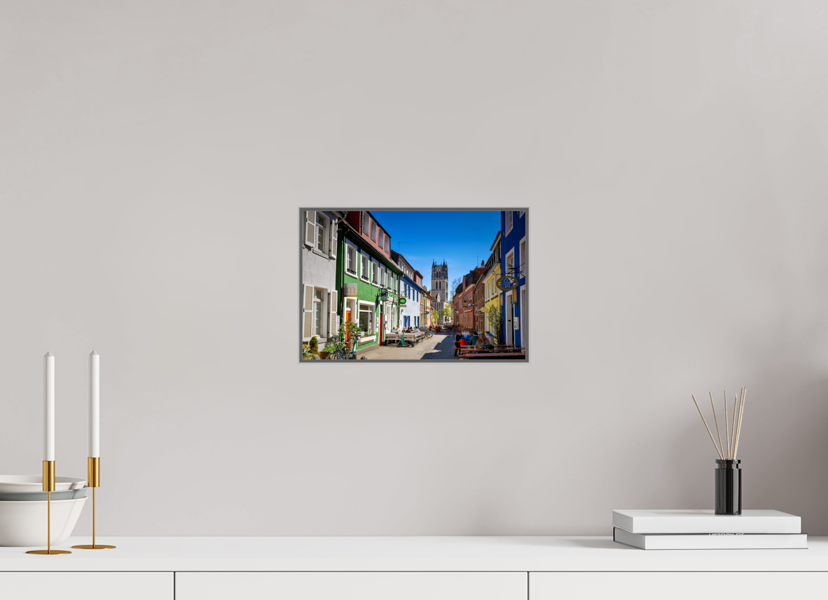 30 x 20 cm, Alurahmen 25mm Altstadt