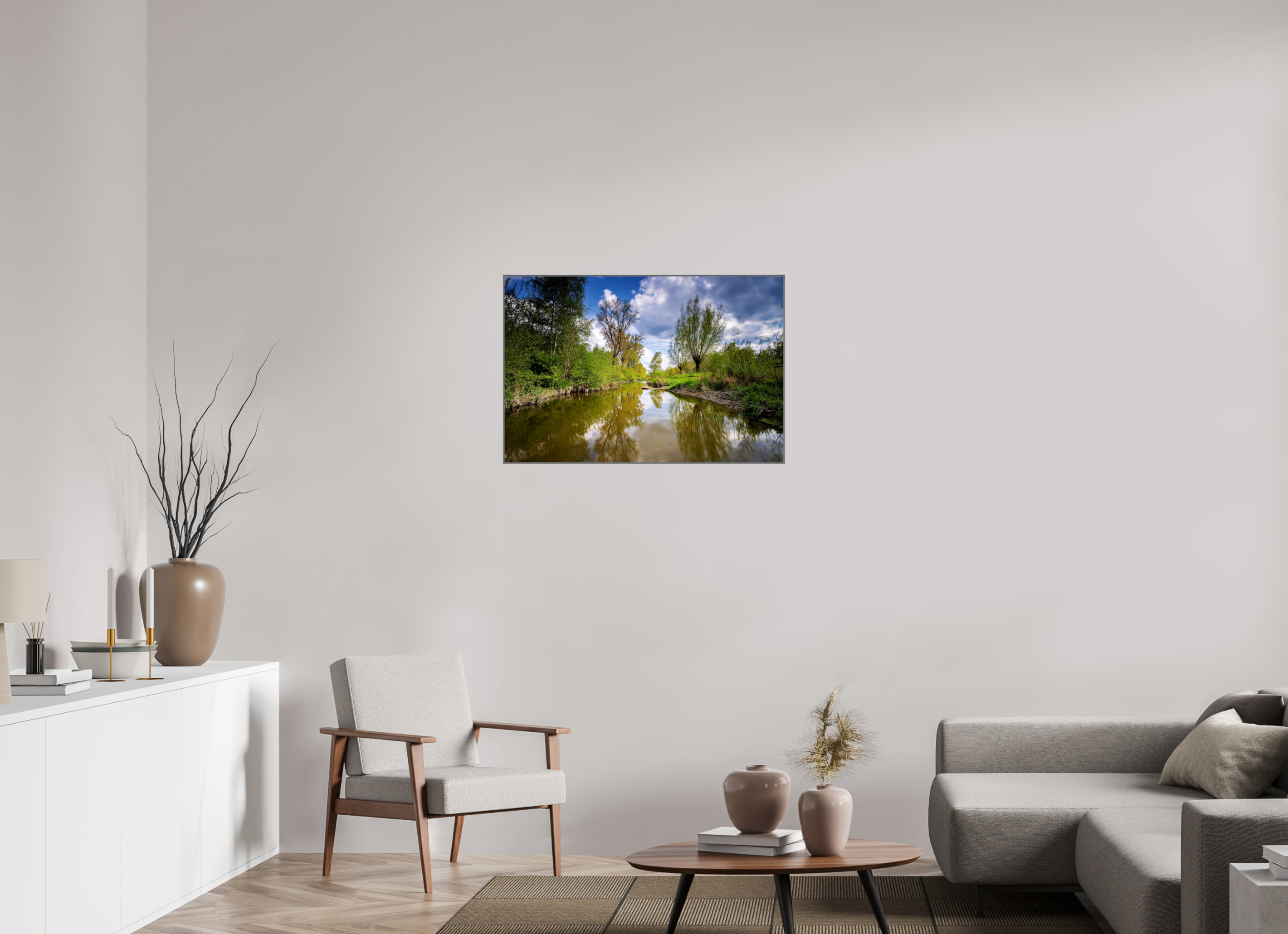 90 x 60 cm, Alurahmen 25mm Aa Renaturierung