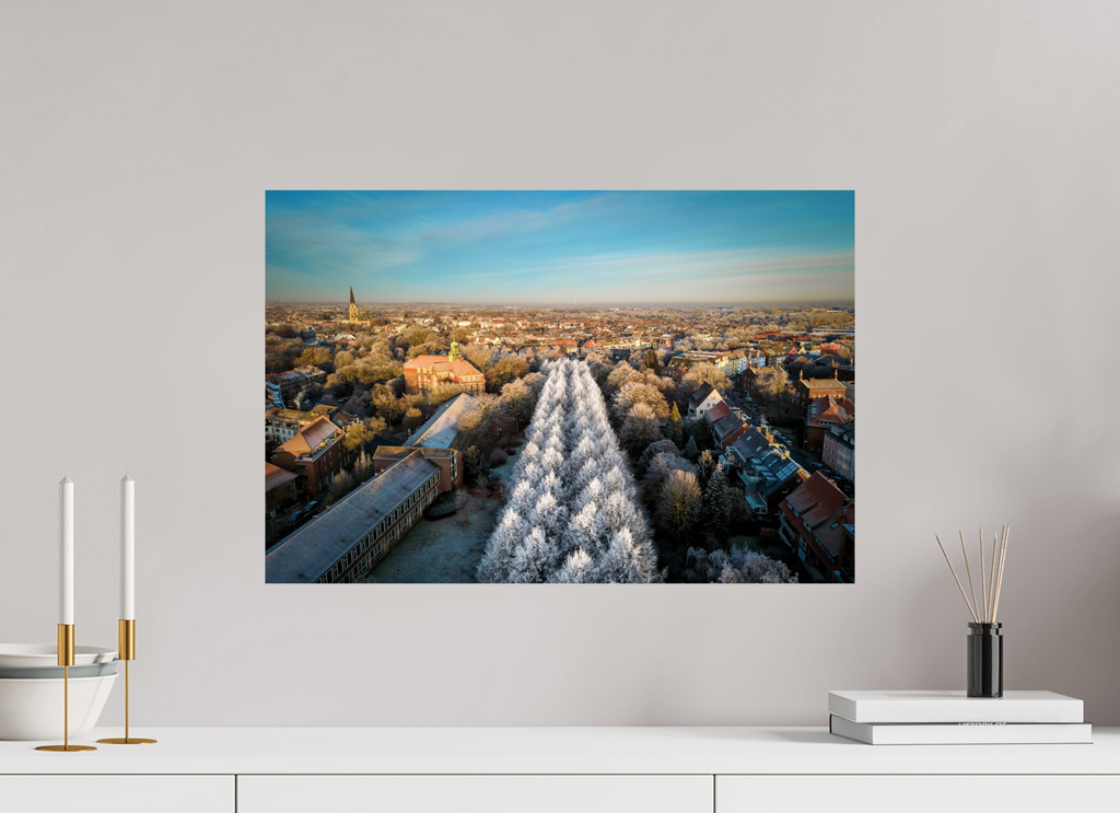 60 x 40 cm, Baryta - Fine Art Promenade im Winter