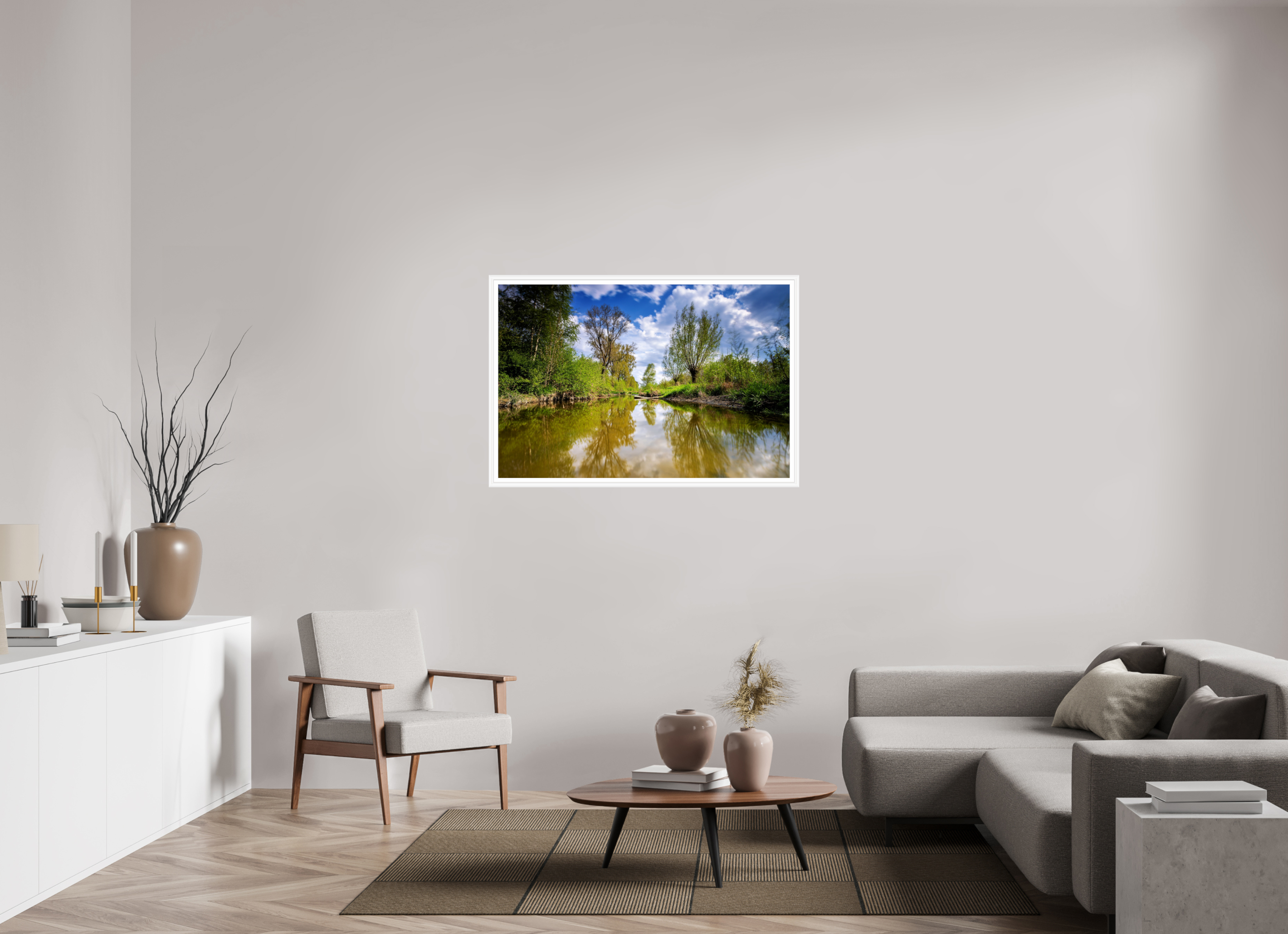 120 x 80 cm, Bern weiß und Rand Aa - Renaturierung / 2